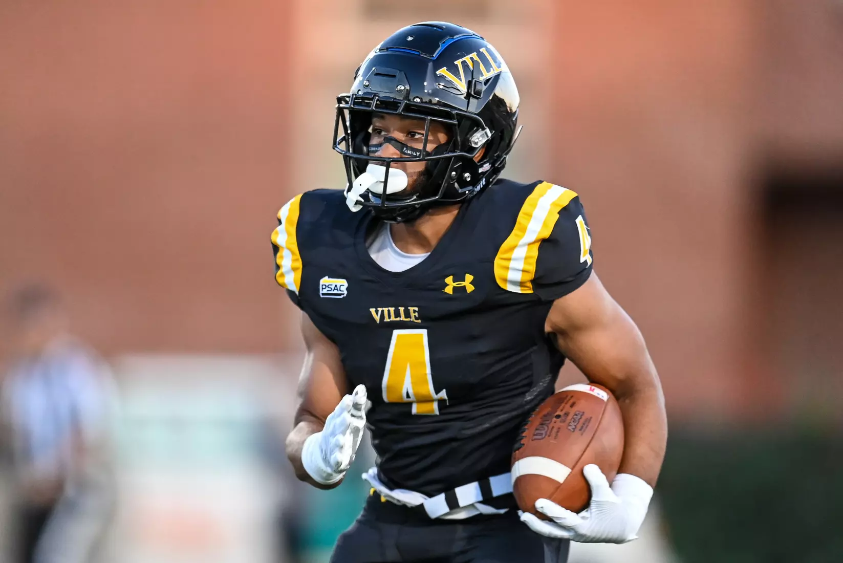 Millersville vs. American International football game at Chryst Field at Biemesderfer Stadium in Millersville, PA on Thursday, September 2, 2021. Mark Palczewski/Millersville Athletics Photo.