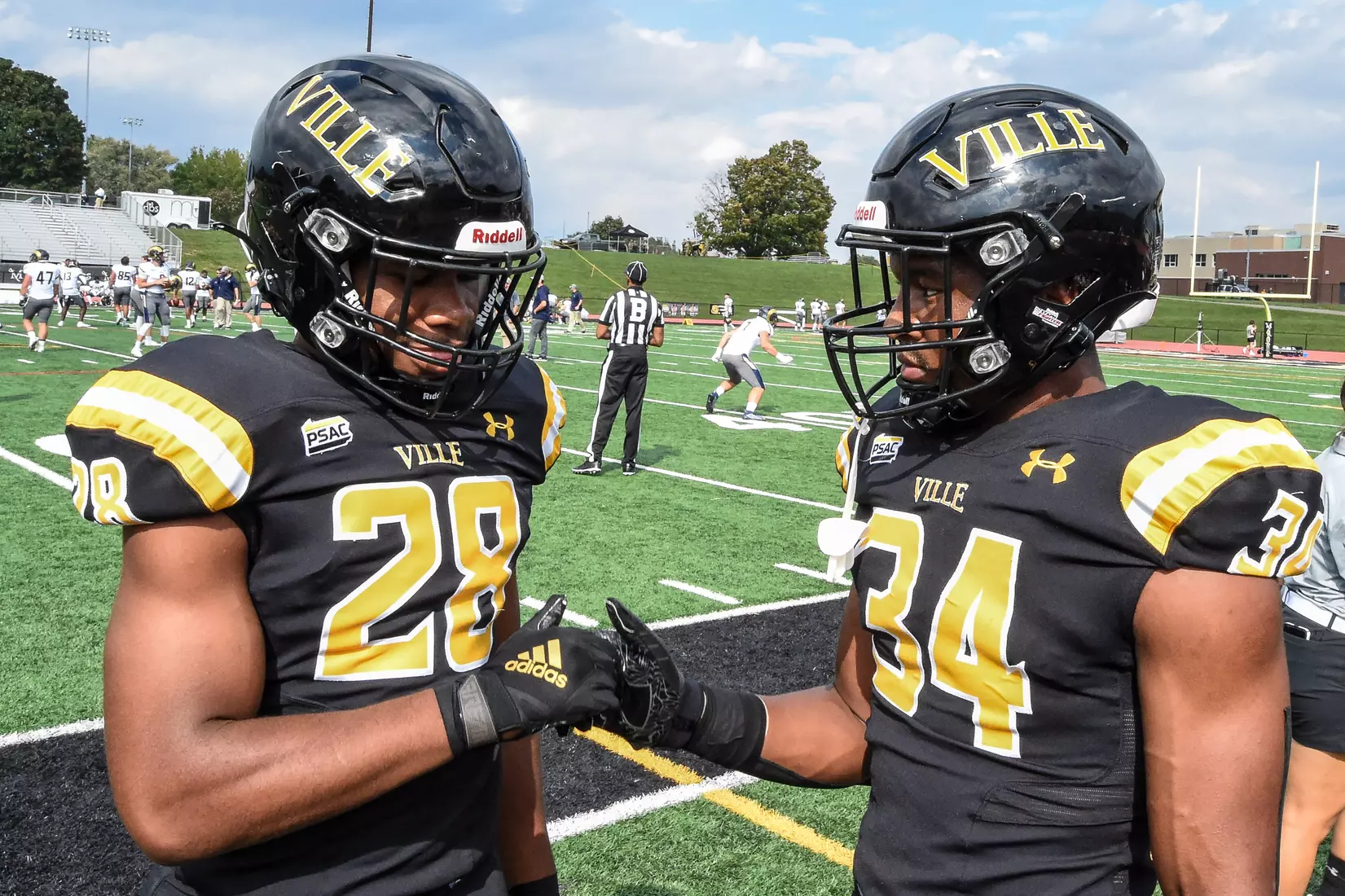 Millersville vs. Shepherd football action at Chryst Field at Biemesderfer Stadium in Millersville, PA on Saturday, October 16, 2021. Mark Palczewski/Millersville Athletics Photo.