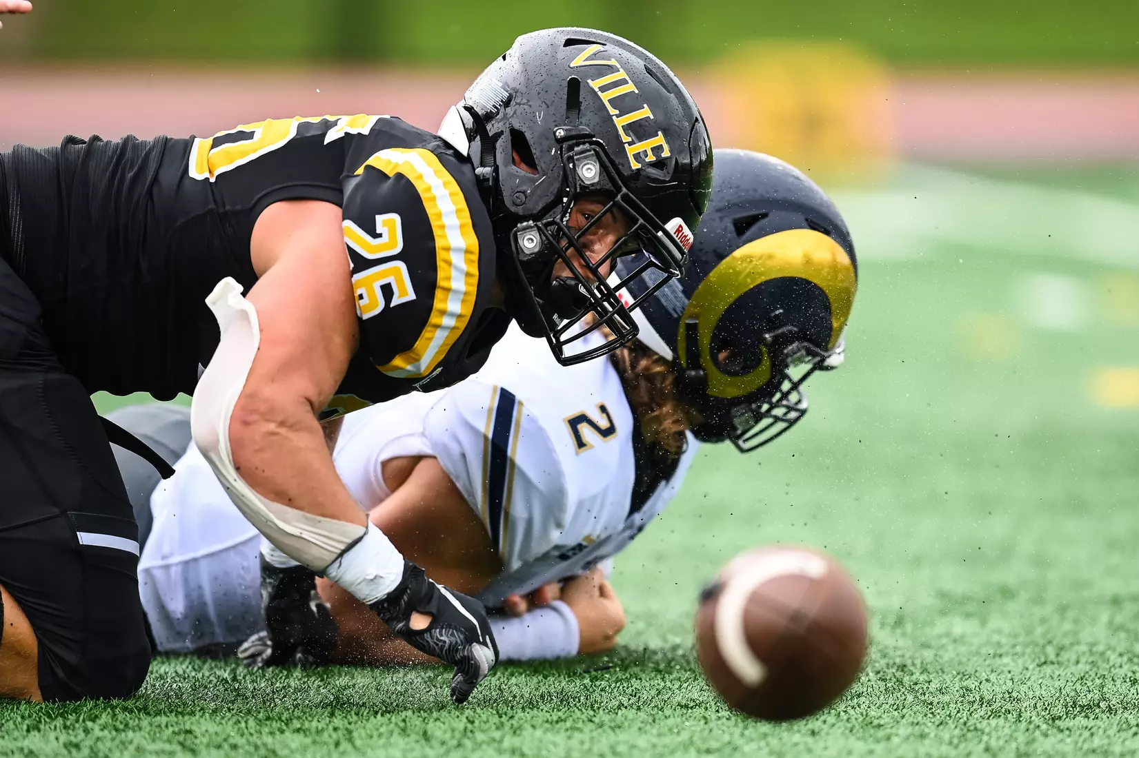 Millersville vs. Shepherd football action at Chryst Field at Biemesderfer Stadium in Millersville, PA on Saturday, October 16, 2021. Mark Palczewski/Millersville Athletics Photo.