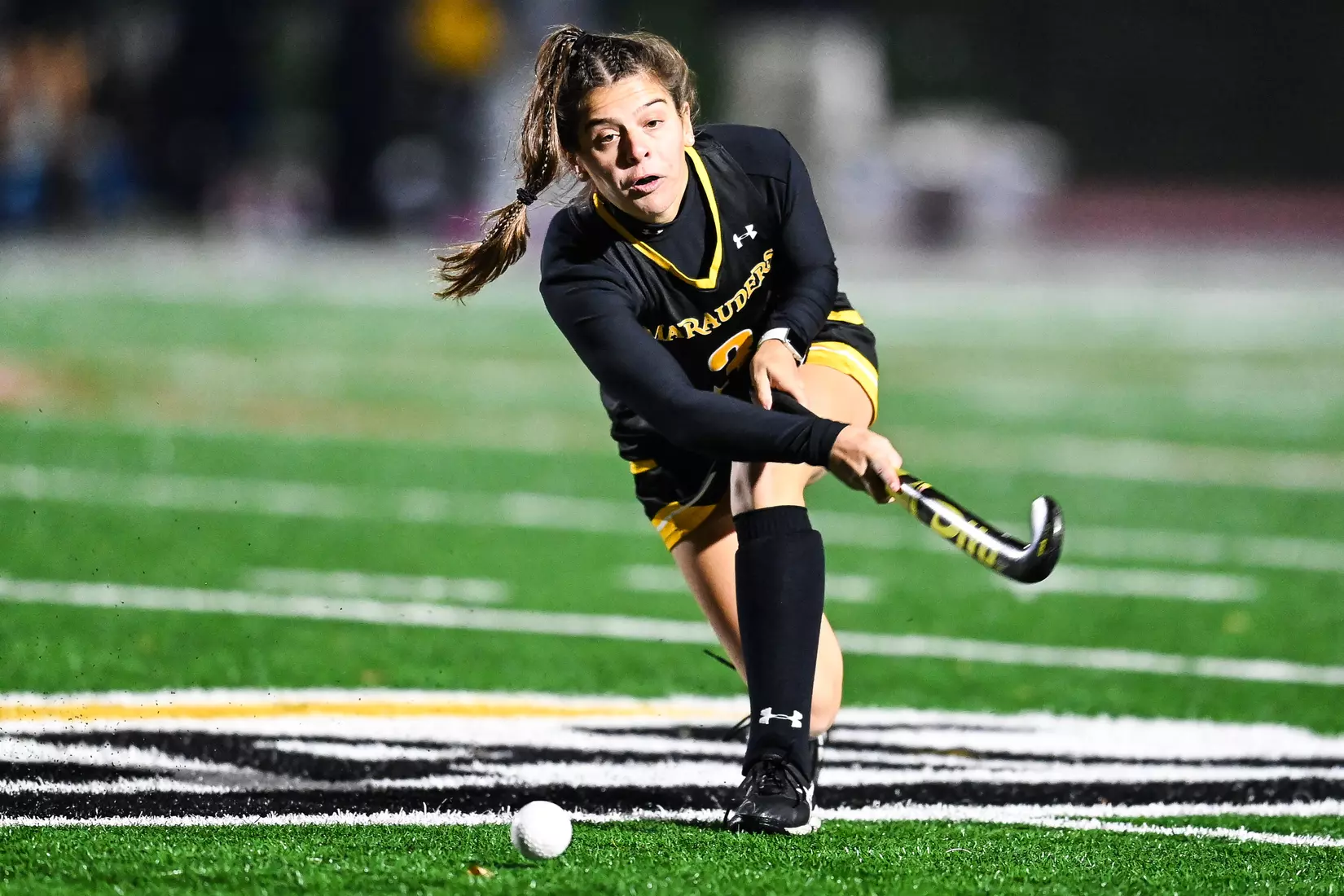 Millersville vs. Indiana in PSAC field hockey first round tournament action at Chryst Field at Biemesderfer Stadium in Millersville, PA on Tuesday, November 2, 2021. Mark Palczewski/Millersville Athletics Photo.