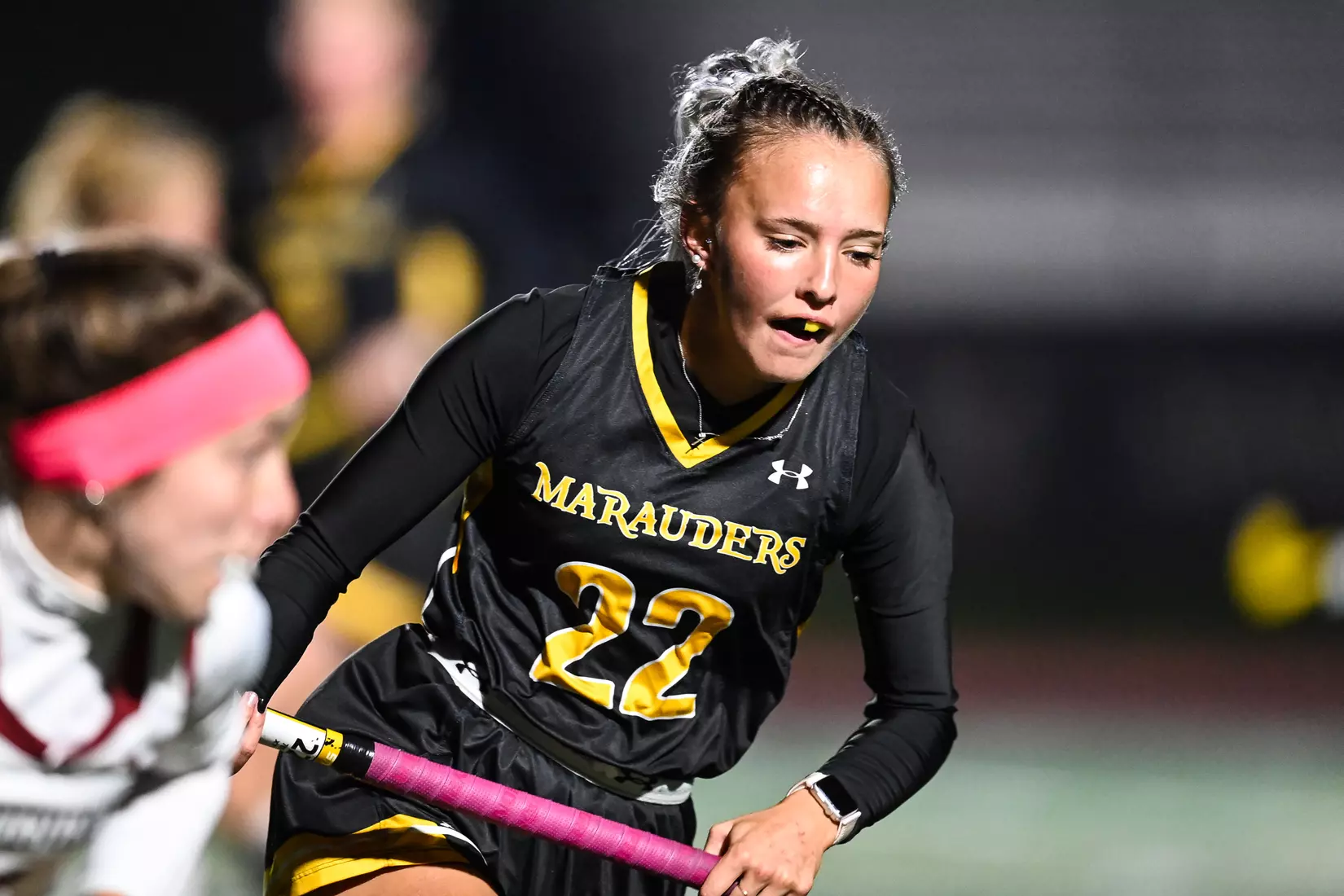 Millersville vs. Indiana in PSAC field hockey first round tournament action at Chryst Field at Biemesderfer Stadium in Millersville, PA on Tuesday, November 2, 2021. Mark Palczewski/Millersville Athletics Photo.