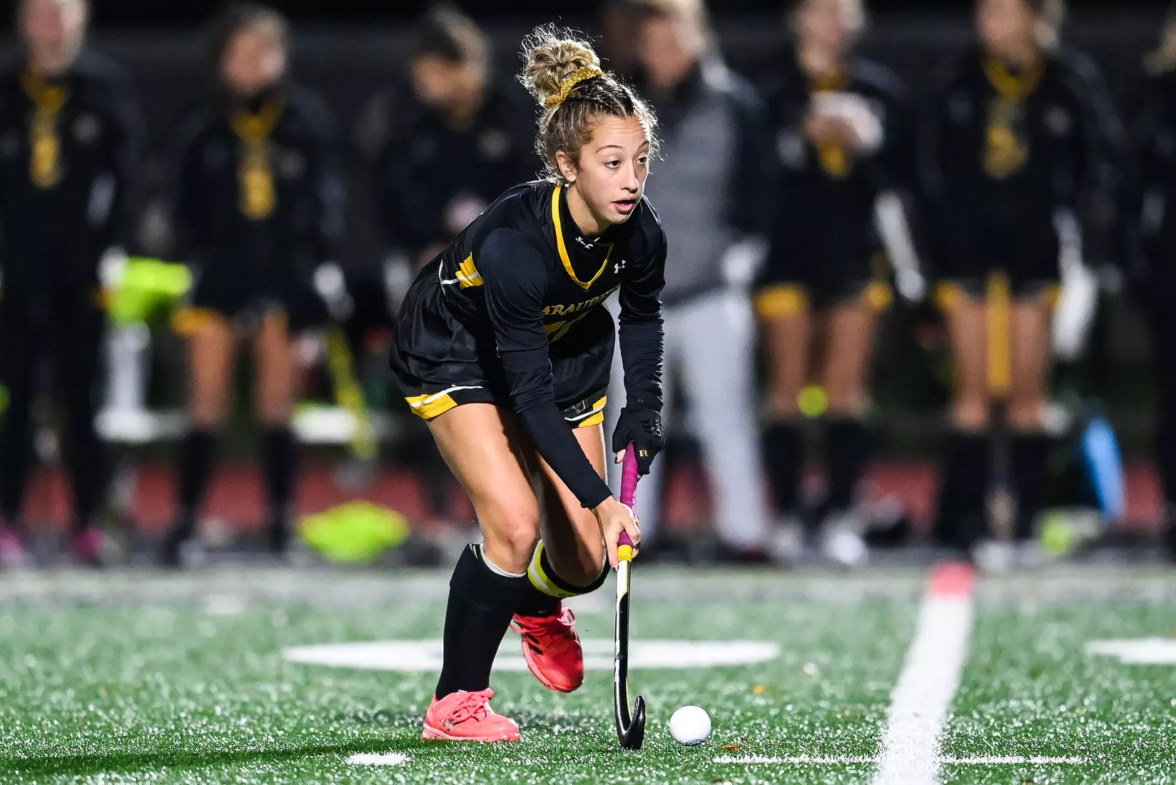 Millersville vs. Indiana in PSAC field hockey first round tournament action at Chryst Field at Biemesderfer Stadium in Millersville, PA on Tuesday, November 2, 2021. Mark Palczewski/Millersville Athletics Photo.