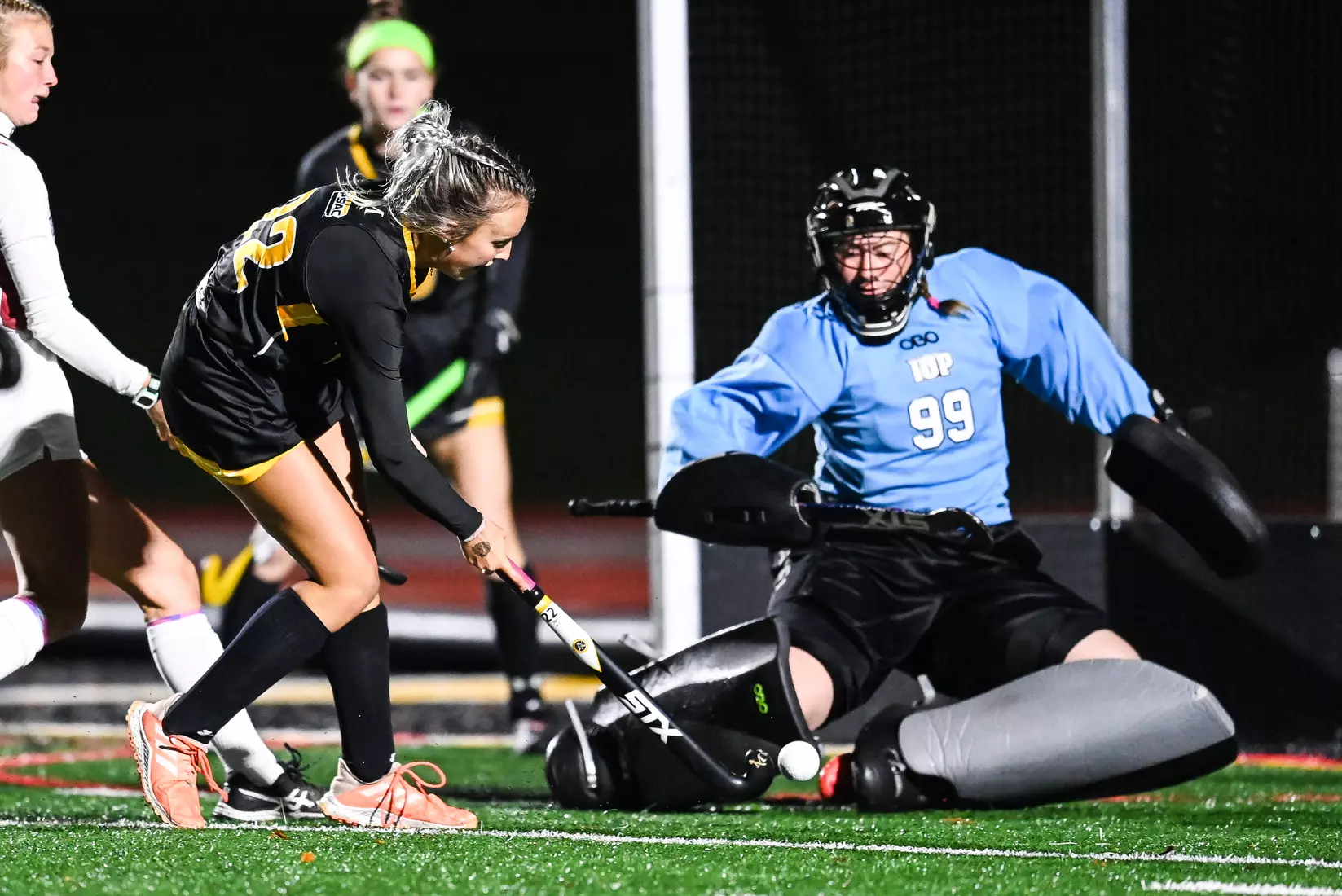 Millersville vs. Indiana in PSAC field hockey first round tournament action at Chryst Field at Biemesderfer Stadium in Millersville, PA on Tuesday, November 2, 2021. Mark Palczewski/Millersville Athletics Photo.