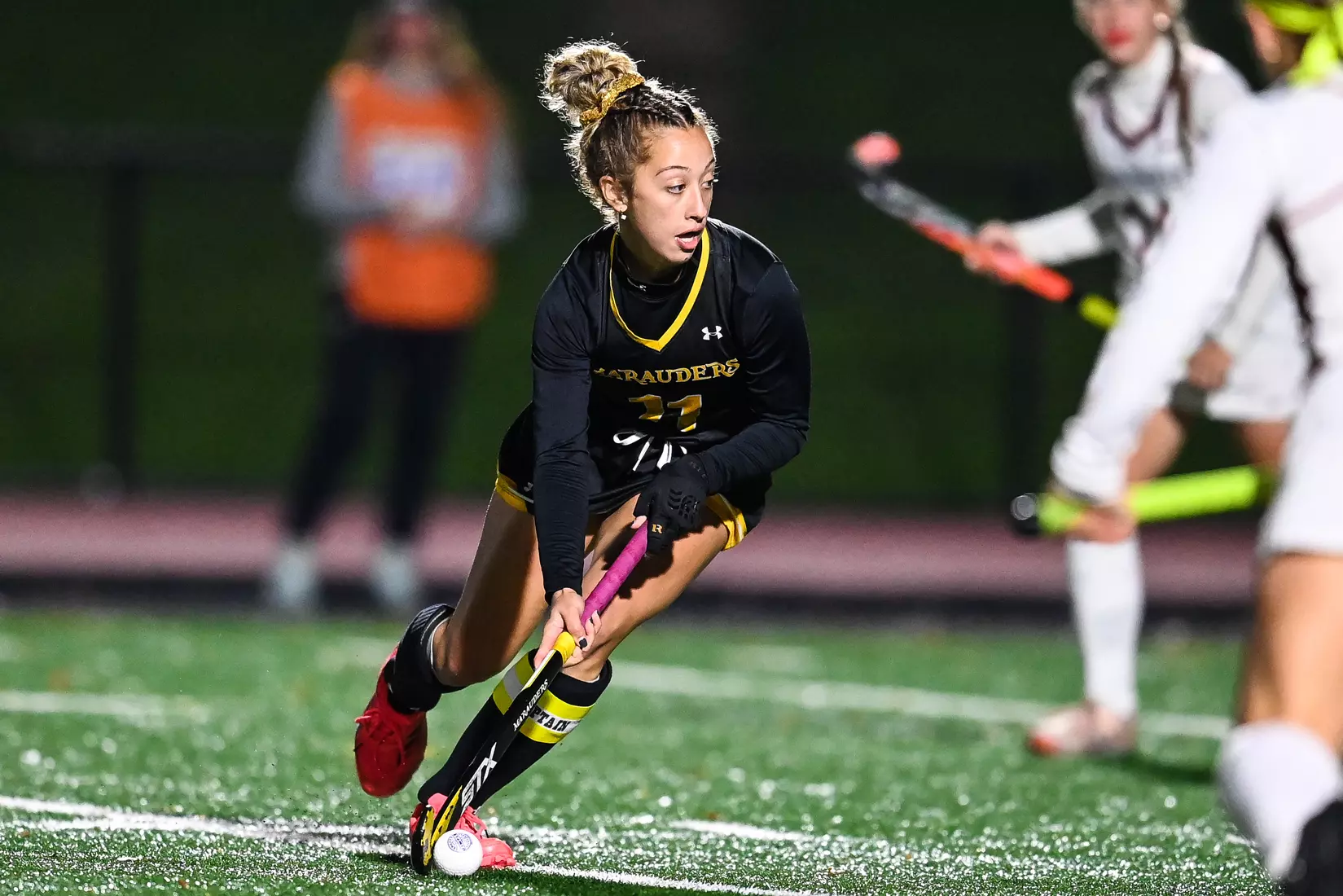 Millersville vs. Indiana in PSAC field hockey first round tournament action at Chryst Field at Biemesderfer Stadium in Millersville, PA on Tuesday, November 2, 2021. Mark Palczewski/Millersville Athletics Photo.