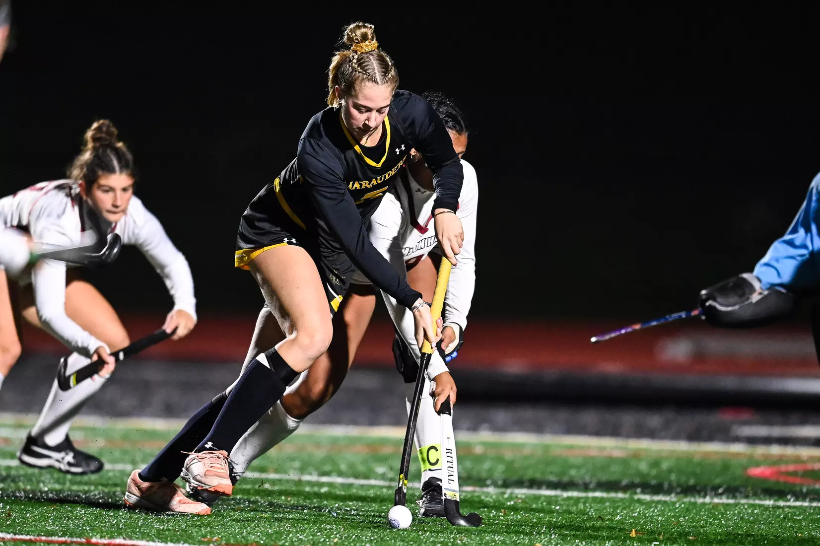 Millersville vs. Indiana in PSAC field hockey first round tournament action at Chryst Field at Biemesderfer Stadium in Millersville, PA on Tuesday, November 2, 2021. Mark Palczewski/Millersville Athletics Photo.