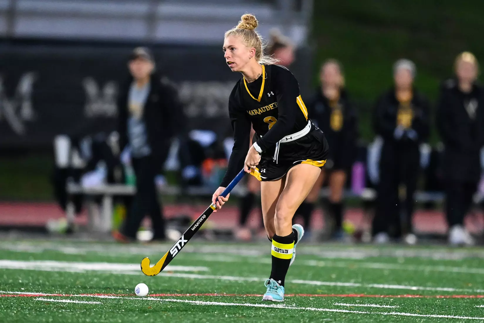 Millersville vs. Indiana in PSAC field hockey first round tournament action at Chryst Field at Biemesderfer Stadium in Millersville, PA on Tuesday, November 2, 2021. Mark Palczewski/Millersville Athletics Photo.