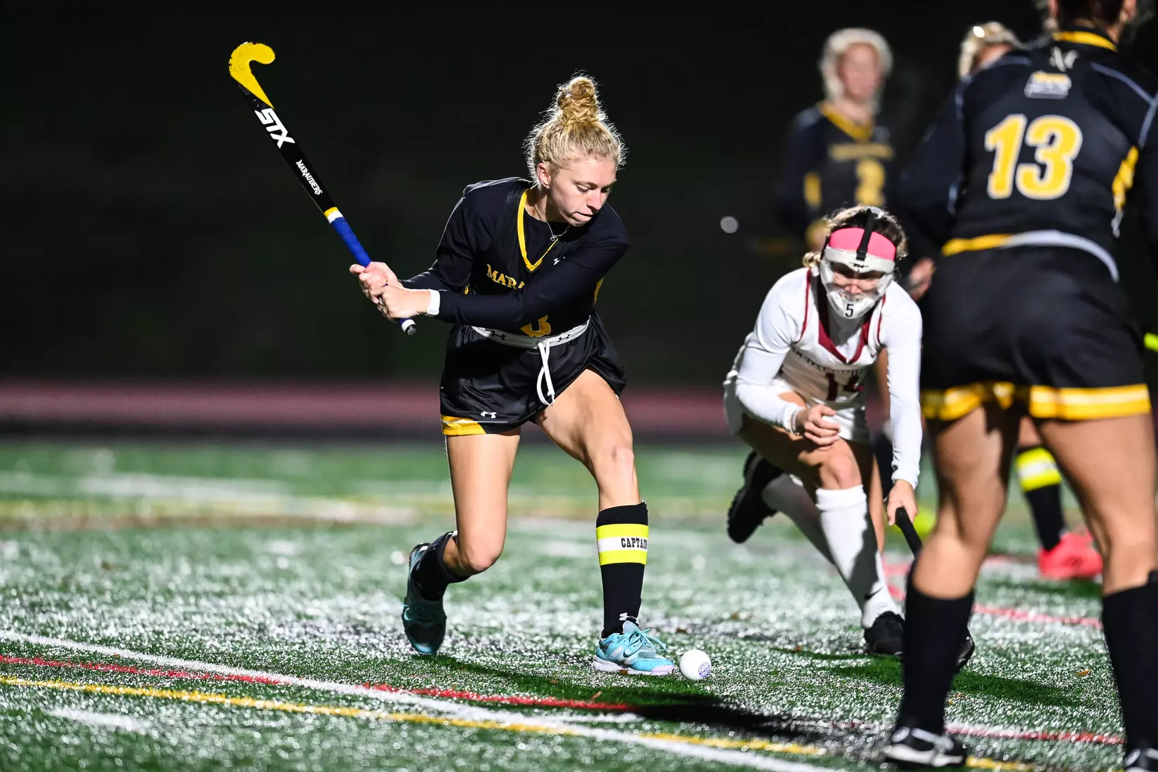 Millersville vs. Indiana in PSAC field hockey first round tournament action at Chryst Field at Biemesderfer Stadium in Millersville, PA on Tuesday, November 2, 2021. Mark Palczewski/Millersville Athletics Photo.