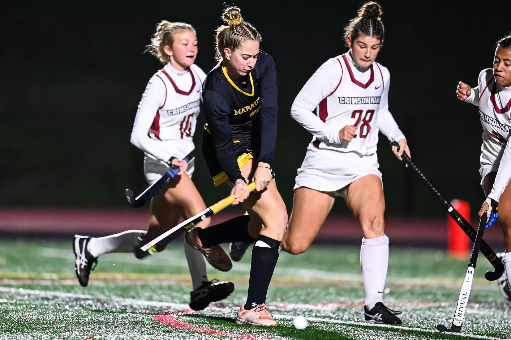 Millersville vs. Indiana in PSAC field hockey first round tournament action at Chryst Field at Biemesderfer Stadium in Millersville, PA on Tuesday, November 2, 2021. Mark Palczewski/Millersville Athletics Photo.