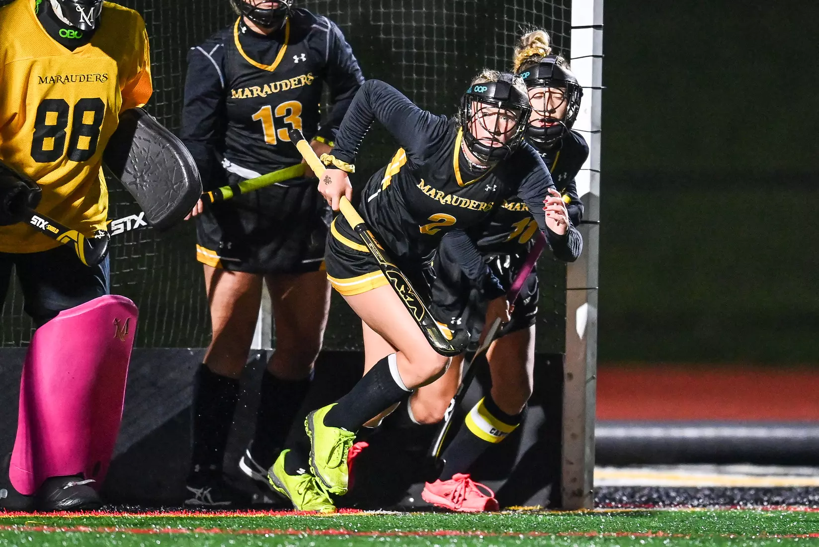 Millersville vs. Indiana in PSAC field hockey first round tournament action at Chryst Field at Biemesderfer Stadium in Millersville, PA on Tuesday, November 2, 2021. Mark Palczewski/Millersville Athletics Photo.