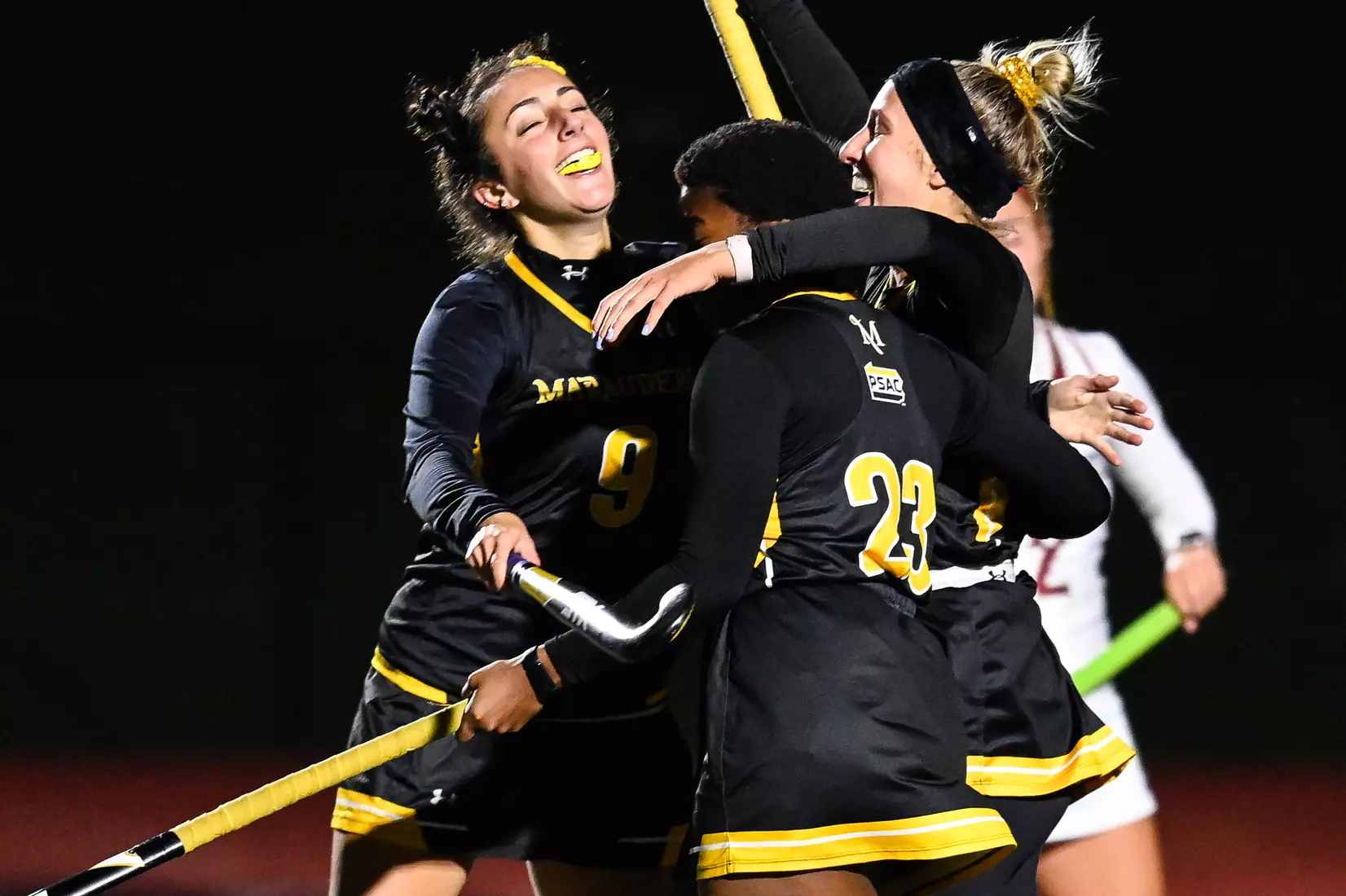 Millersville vs. Indiana in PSAC field hockey first round tournament action at Chryst Field at Biemesderfer Stadium in Millersville, PA on Tuesday, November 2, 2021. Mark Palczewski/Millersville Athletics Photo.