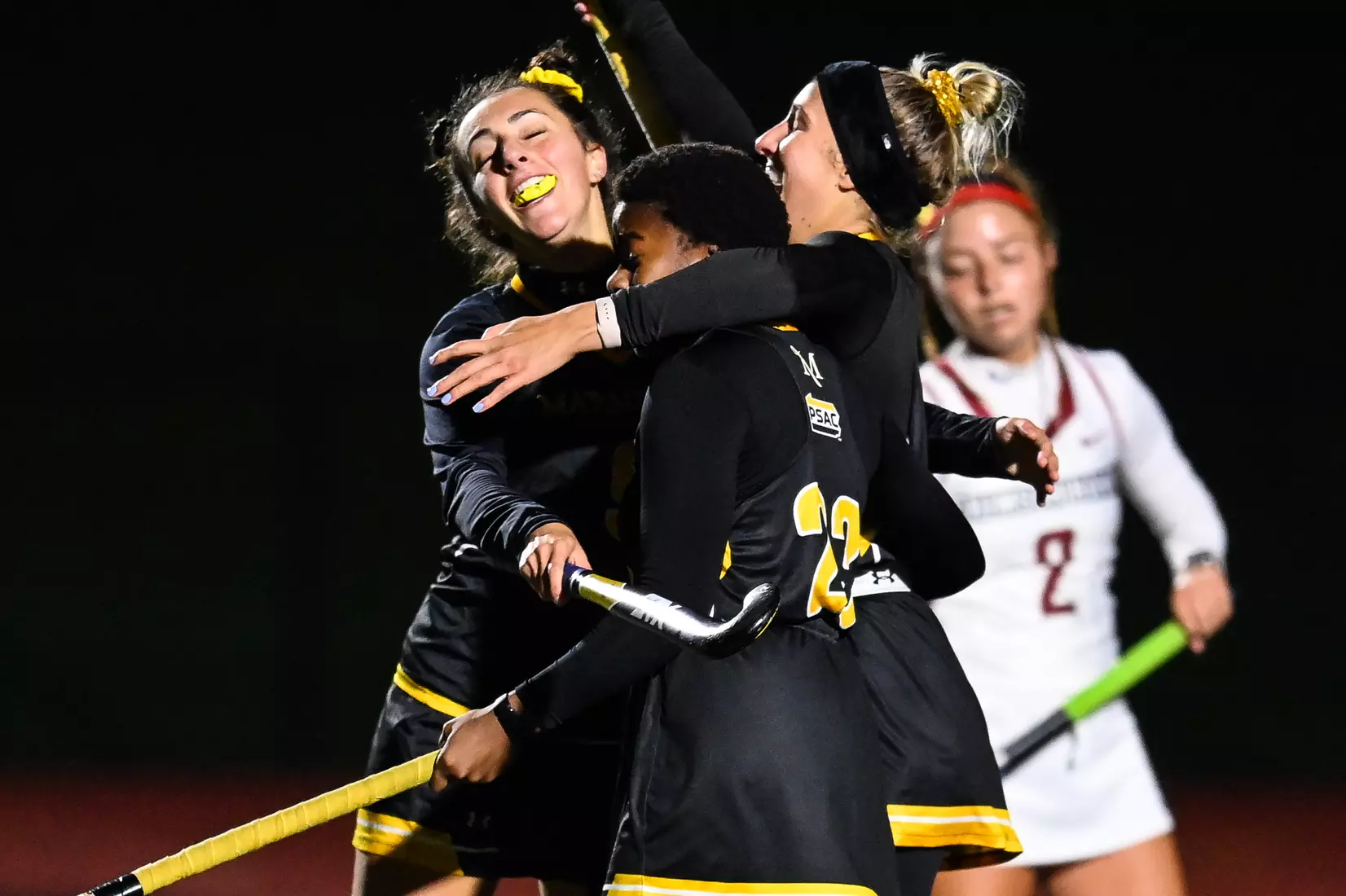 Millersville vs. Indiana in PSAC field hockey first round tournament action at Chryst Field at Biemesderfer Stadium in Millersville, PA on Tuesday, November 2, 2021. Mark Palczewski/Millersville Athletics Photo.