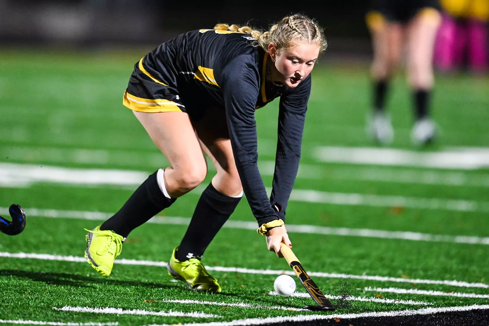 Millersville vs. Indiana in PSAC field hockey first round tournament action at Chryst Field at Biemesderfer Stadium in Millersville, PA on Tuesday, November 2, 2021. Mark Palczewski/Millersville Athletics Photo.