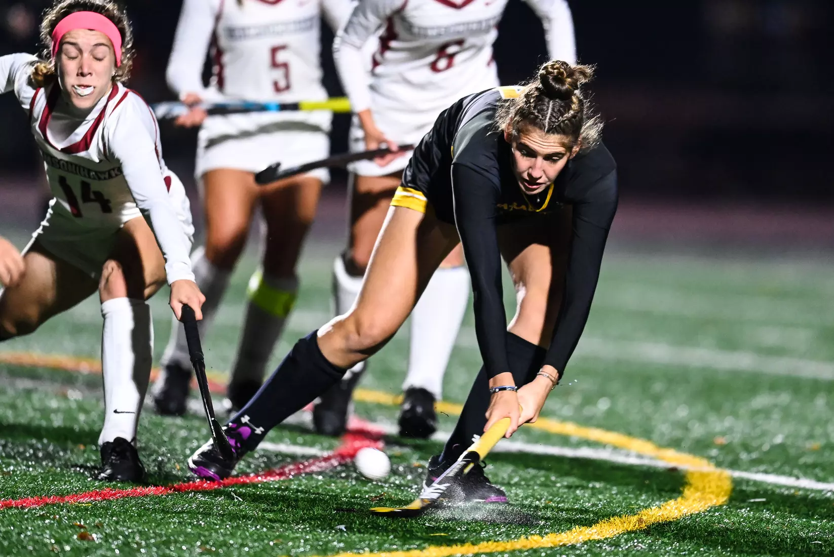 Millersville vs. Indiana in PSAC field hockey first round tournament action at Chryst Field at Biemesderfer Stadium in Millersville, PA on Tuesday, November 2, 2021. Mark Palczewski/Millersville Athletics Photo.
