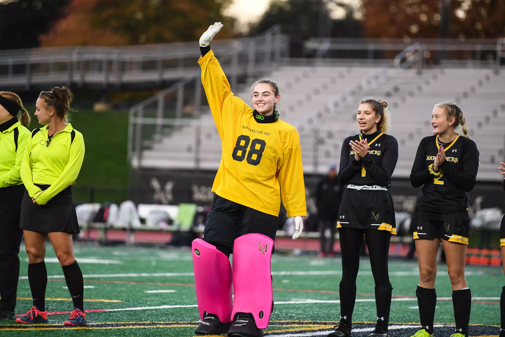Millersville vs. Indiana in PSAC field hockey first round tournament action at Chryst Field at Biemesderfer Stadium in Millersville, PA on Tuesday, November 2, 2021. Mark Palczewski/Millersville Athletics Photo.