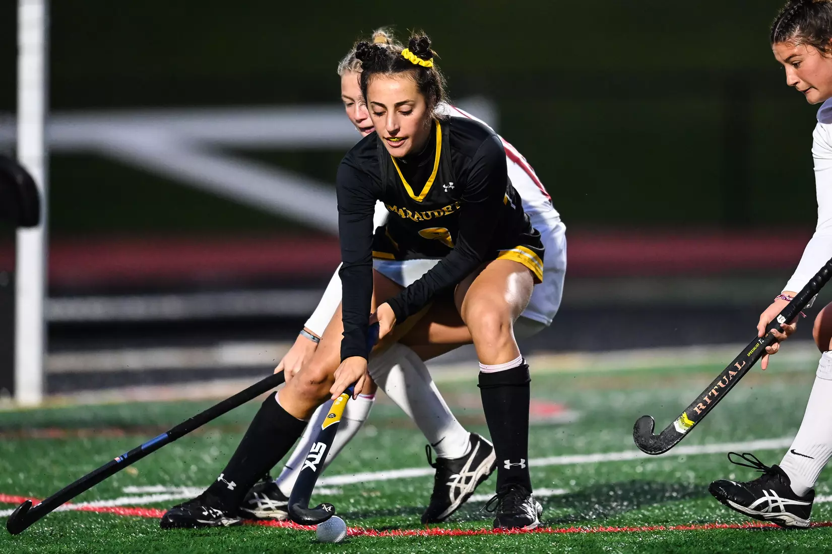 Millersville vs. Indiana in PSAC field hockey first round tournament action at Chryst Field at Biemesderfer Stadium in Millersville, PA on Tuesday, November 2, 2021. Mark Palczewski/Millersville Athletics Photo.