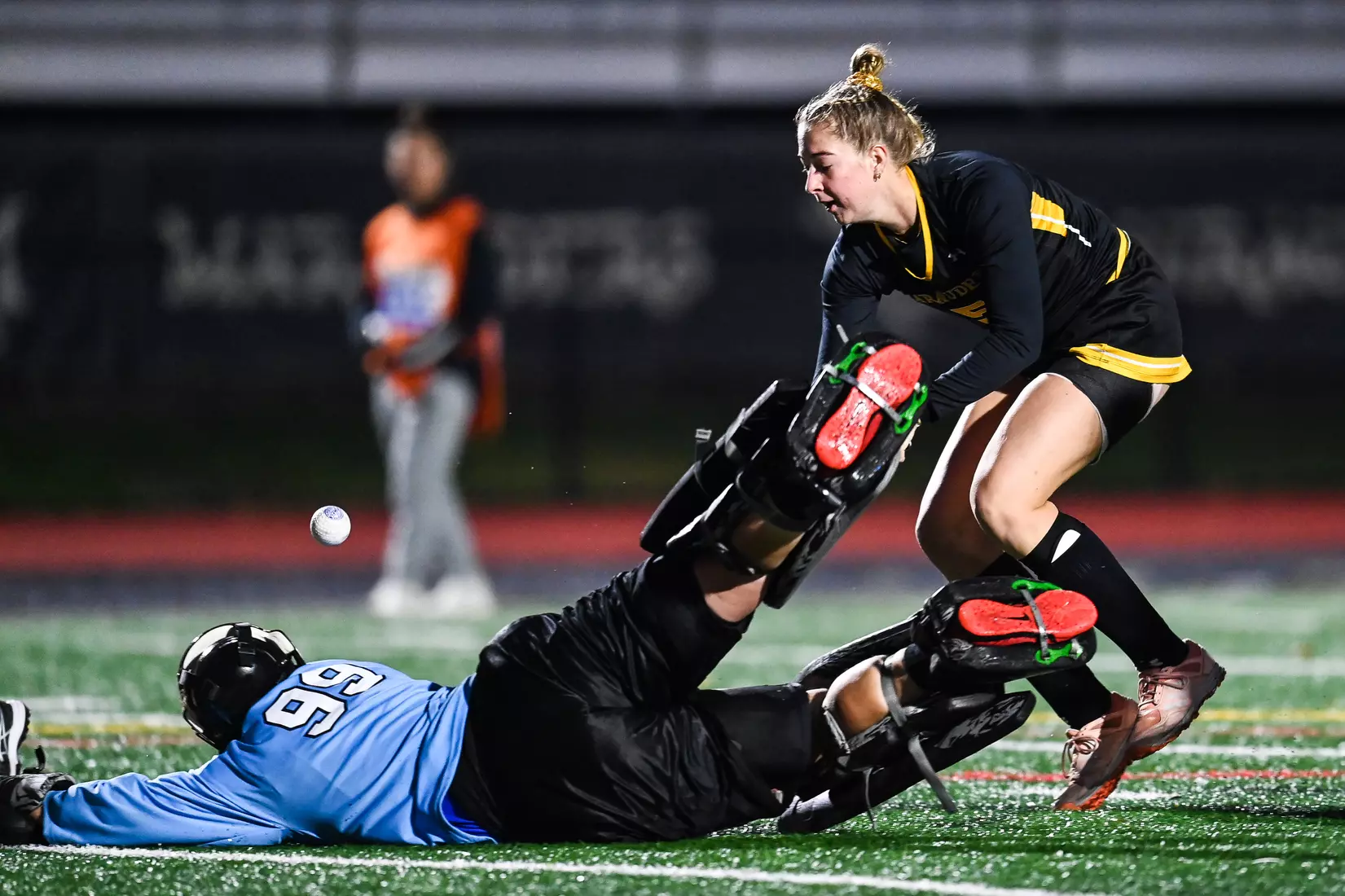 Millersville vs. Indiana in PSAC field hockey first round tournament action at Chryst Field at Biemesderfer Stadium in Millersville, PA on Tuesday, November 2, 2021. Mark Palczewski/Millersville Athletics Photo.