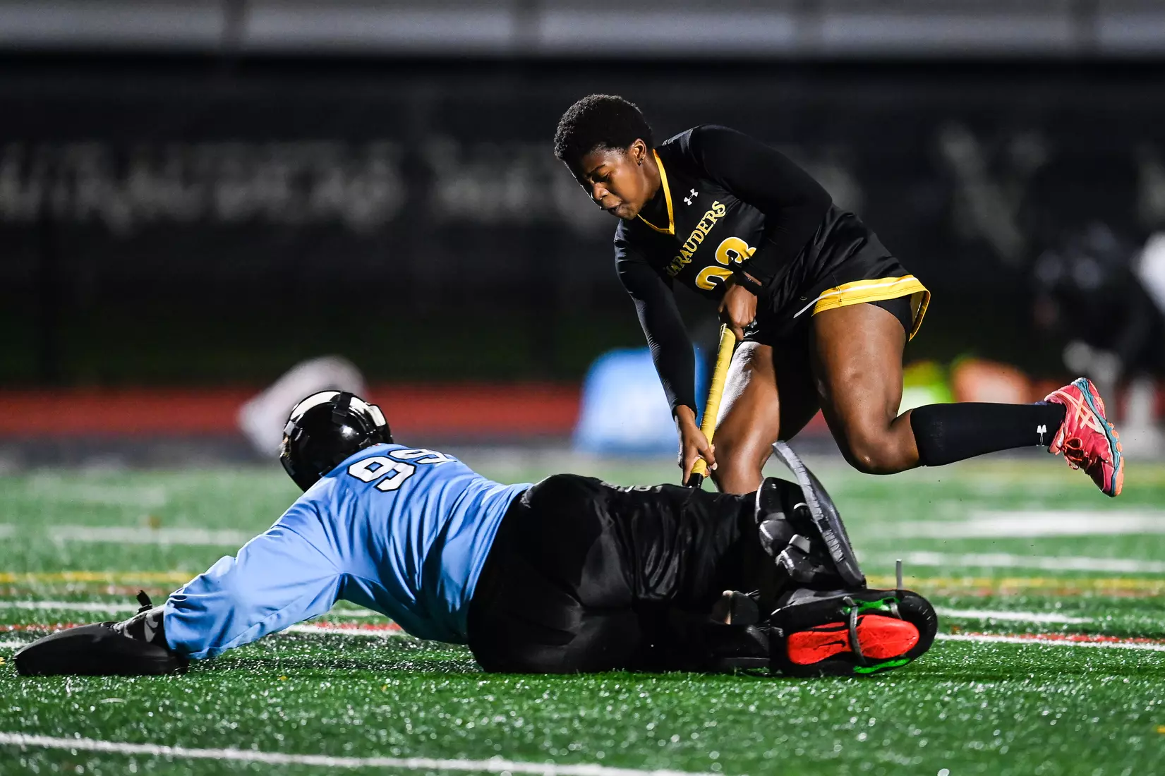 Millersville vs. Indiana in PSAC field hockey first round tournament action at Chryst Field at Biemesderfer Stadium in Millersville, PA on Tuesday, November 2, 2021. Mark Palczewski/Millersville Athletics Photo.
