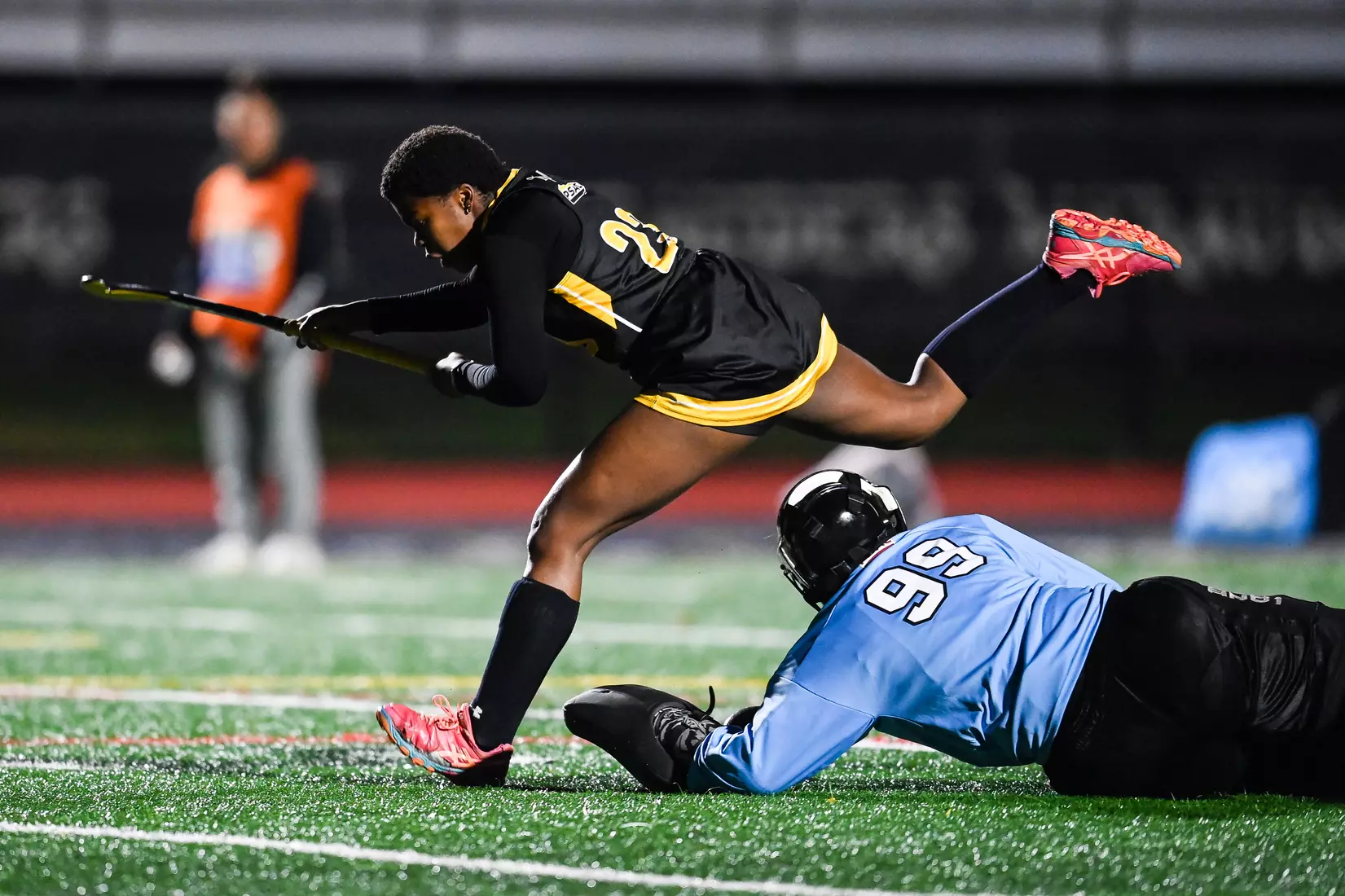 Millersville vs. Indiana in PSAC field hockey first round tournament action at Chryst Field at Biemesderfer Stadium in Millersville, PA on Tuesday, November 2, 2021. Mark Palczewski/Millersville Athletics Photo.