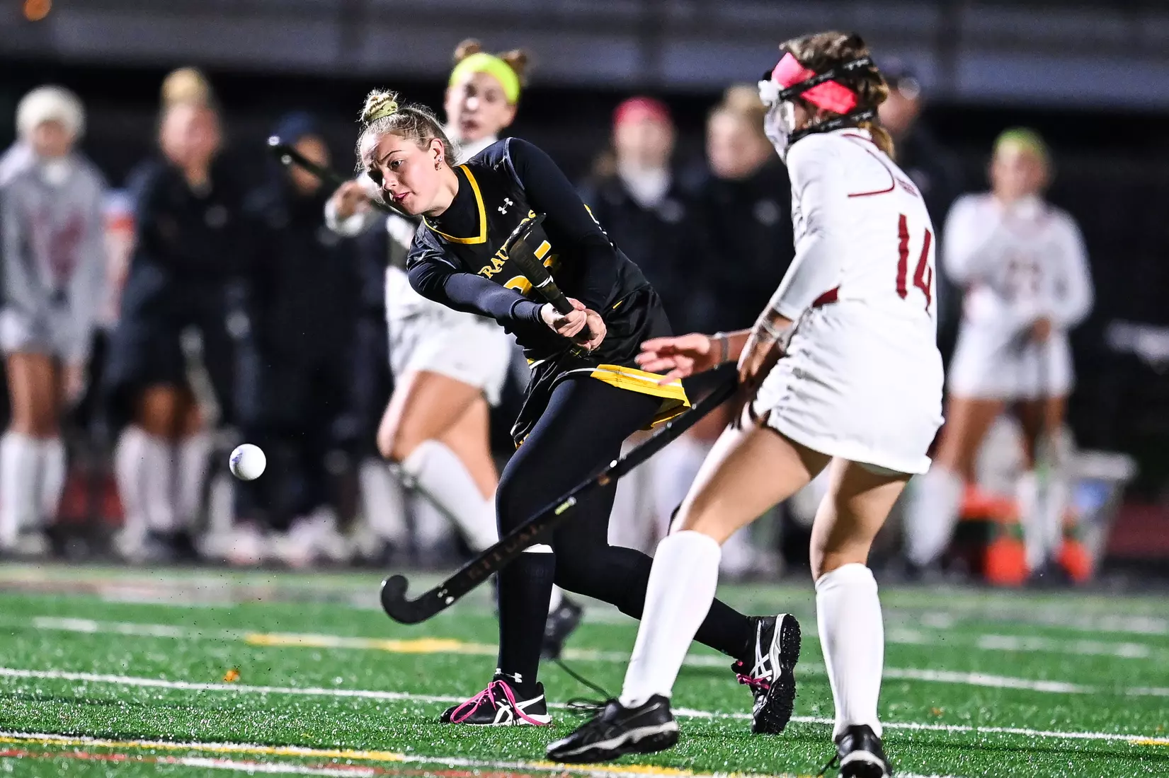 Millersville vs. Indiana in PSAC field hockey first round tournament action at Chryst Field at Biemesderfer Stadium in Millersville, PA on Tuesday, November 2, 2021. Mark Palczewski/Millersville Athletics Photo.