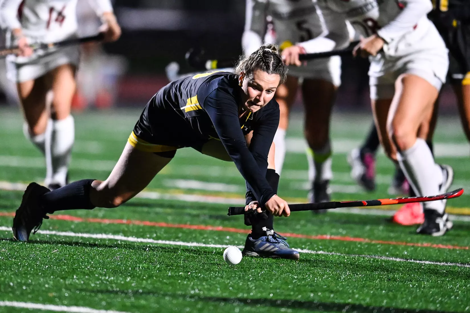 Millersville vs. Indiana in PSAC field hockey first round tournament action at Chryst Field at Biemesderfer Stadium in Millersville, PA on Tuesday, November 2, 2021. Mark Palczewski/Millersville Athletics Photo.