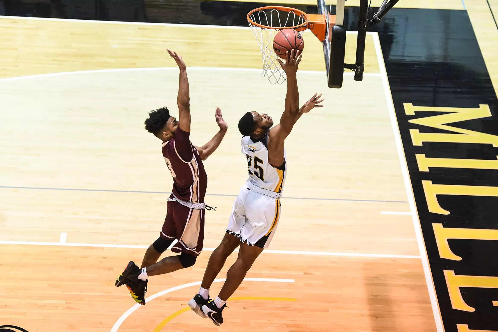 Millersville University vs. Kutztown PSAC basketball action in Pucillo Gymnasium in Millersville, PA on Wednesday, January 8, 2020. Mark Palczewski/Millersville Athletics Photo.