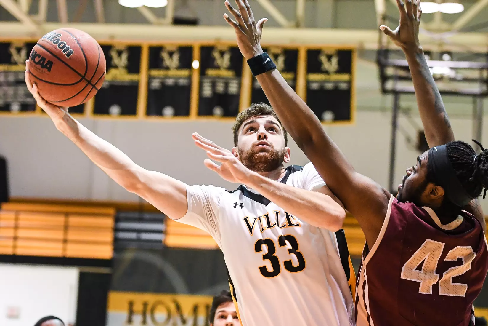 Millersville University vs. Kutztown PSAC basketball action in Pucillo Gymnasium in Millersville, PA on Wednesday, January 8, 2020. Mark Palczewski/Millersville Athletics Photo.