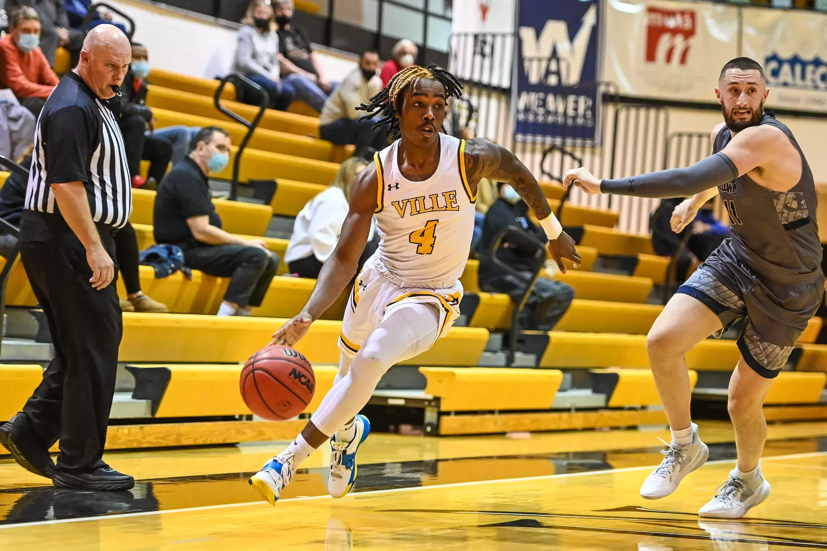 Millersville vs. Shepherd men's basketball at Pucillo Gym in Millersville, PA on Wednesday, January 5, 2022. Mark Palczewski/Millersville Athletics Photo.