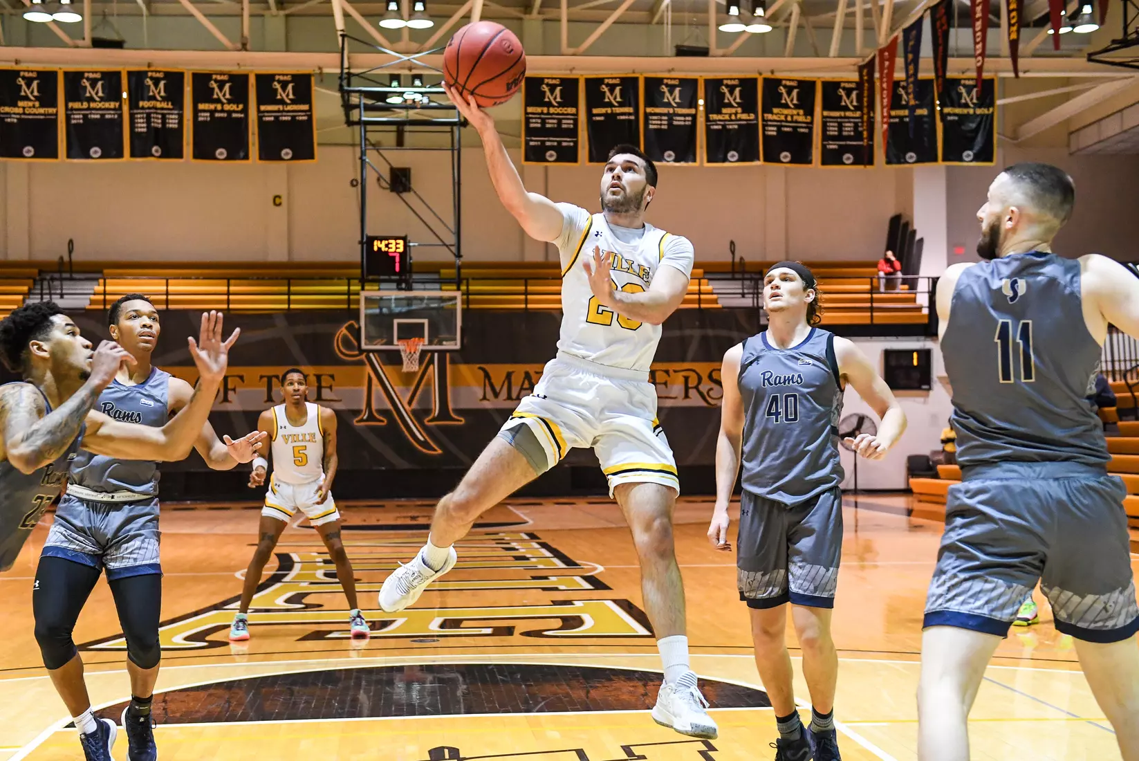 Millersville vs. Shepherd men's basketball at Pucillo Gym in Millersville, PA on Wednesday, January 5, 2022. Mark Palczewski/Millersville Athletics Photo.
