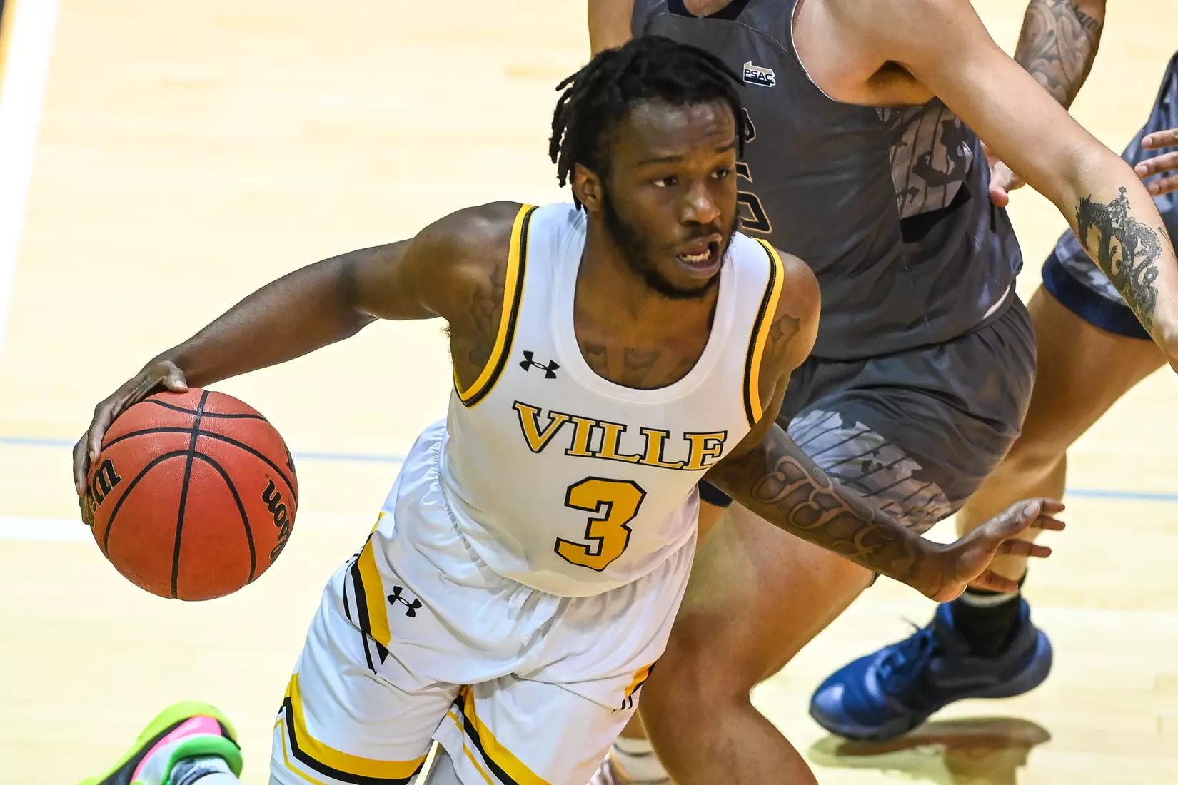 Millersville vs. Shepherd men's basketball at Pucillo Gym in Millersville, PA on Wednesday, January 5, 2022. Mark Palczewski/Millersville Athletics Photo.