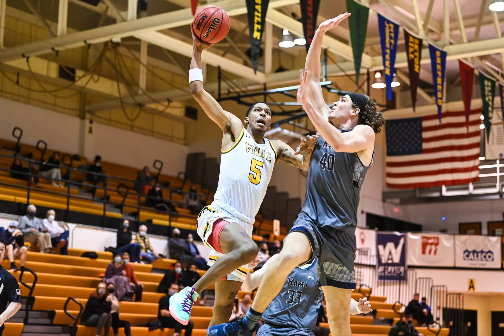 Millersville vs. Shepherd men's basketball at Pucillo Gym in Millersville, PA on Wednesday, January 5, 2022. Mark Palczewski/Millersville Athletics Photo.