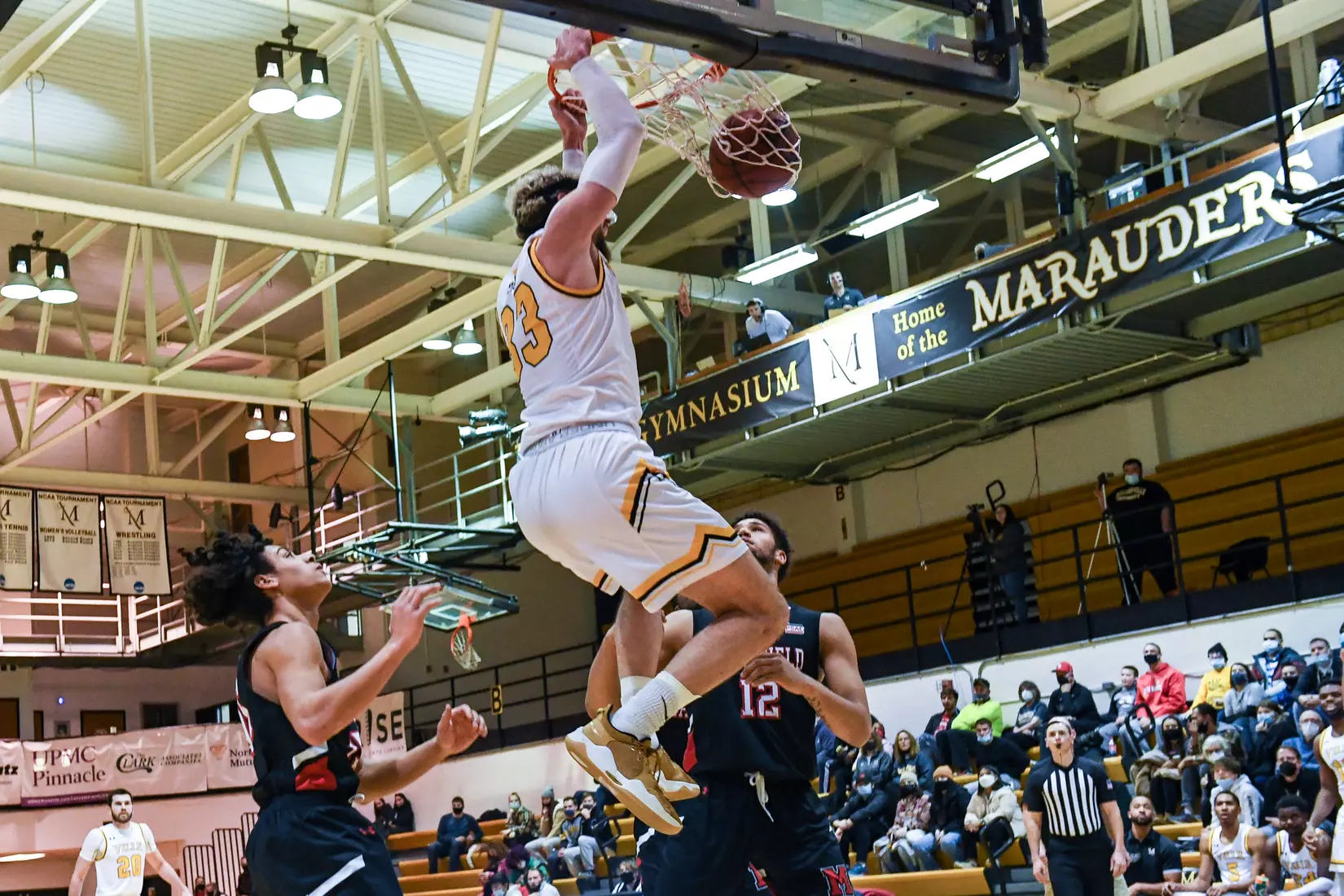 Millersville vs. Mansfield men's basketball at Pucillo Gym in Millersville, PA on Saturday, January 22, 2022. Mark Palczewski/Millersville Athletics Photo.