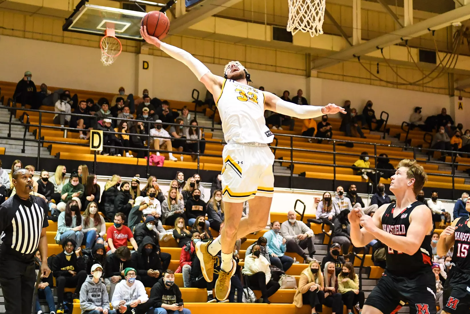 Millersville vs. Mansfield men's basketball at Pucillo Gym in Millersville, PA on Saturday, January 22, 2022. Mark Palczewski/Millersville Athletics Photo.