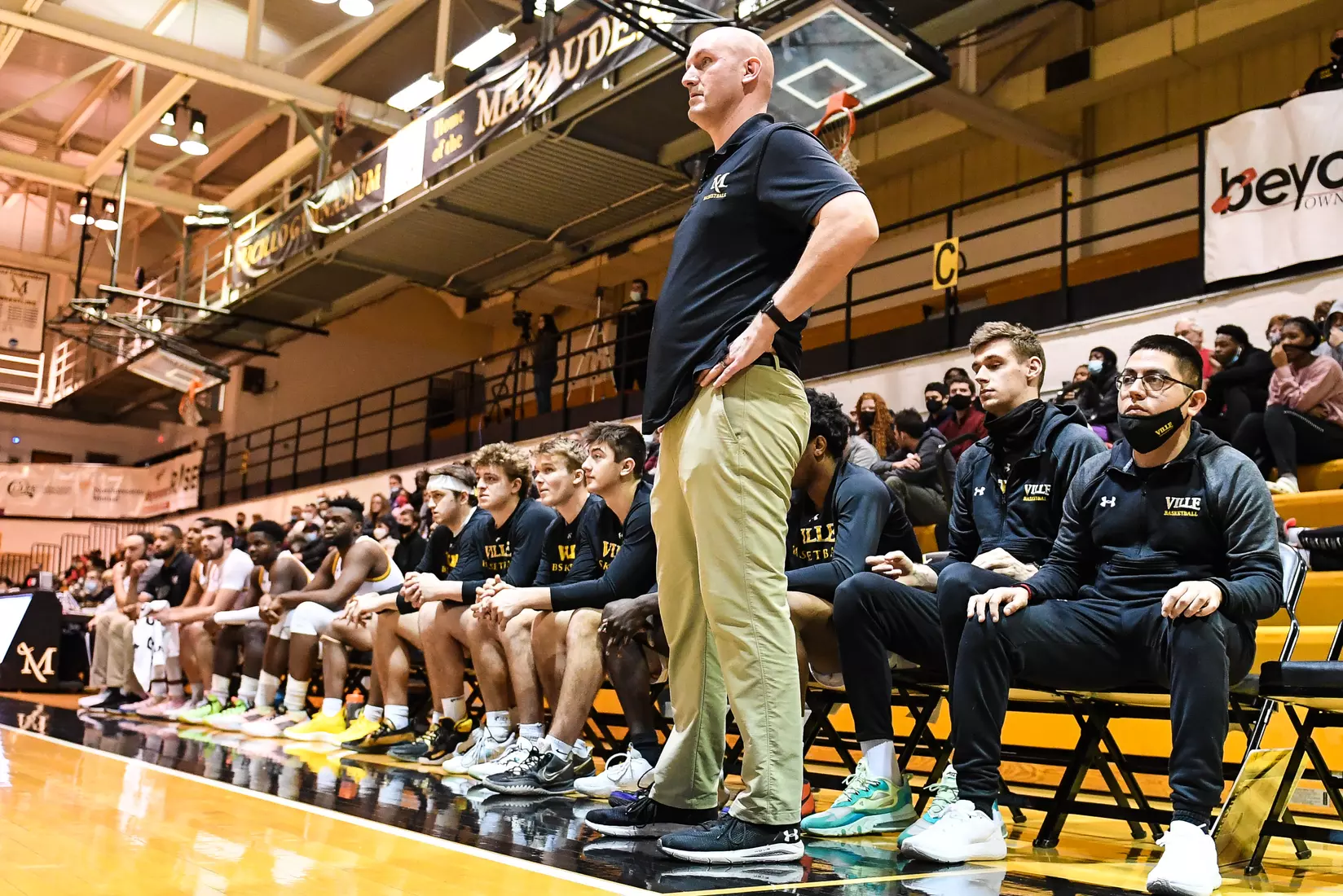 Millersville vs. Mansfield men's basketball at Pucillo Gym in Millersville, PA on Saturday, January 22, 2022. Mark Palczewski/Millersville Athletics Photo.