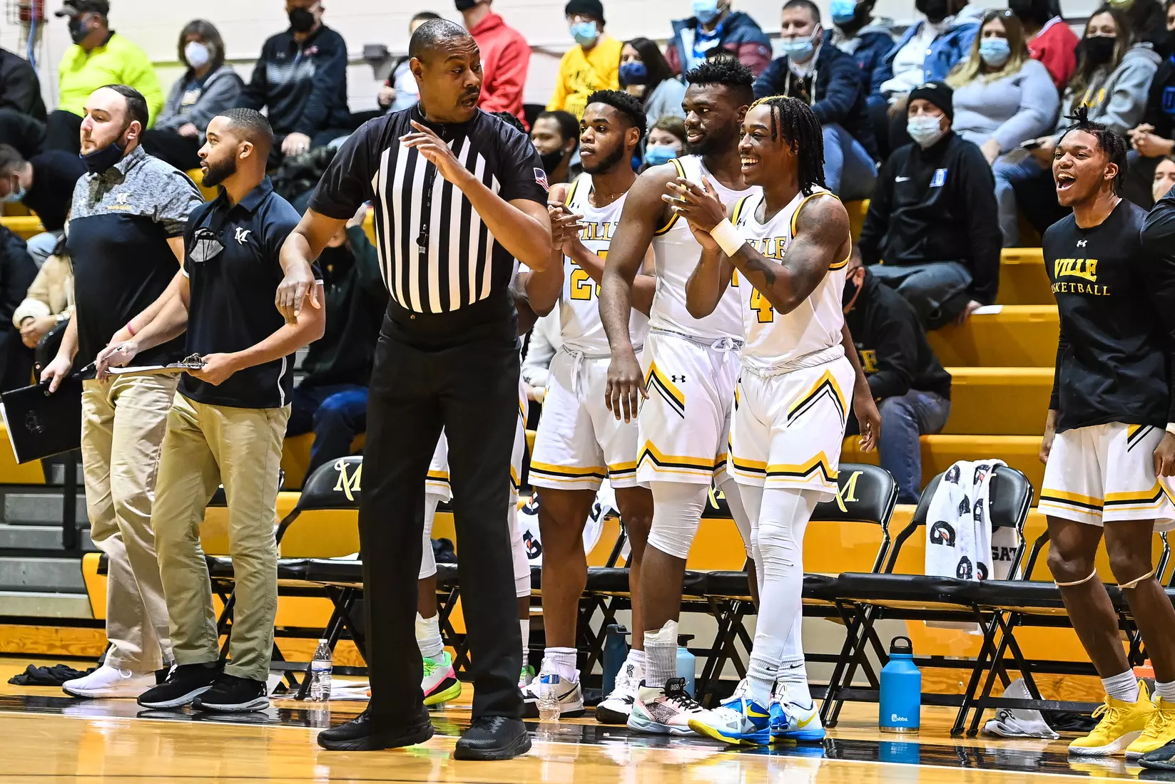 Millersville vs. Mansfield men's basketball at Pucillo Gym in Millersville, PA on Saturday, January 22, 2022. Mark Palczewski/Millersville Athletics Photo.