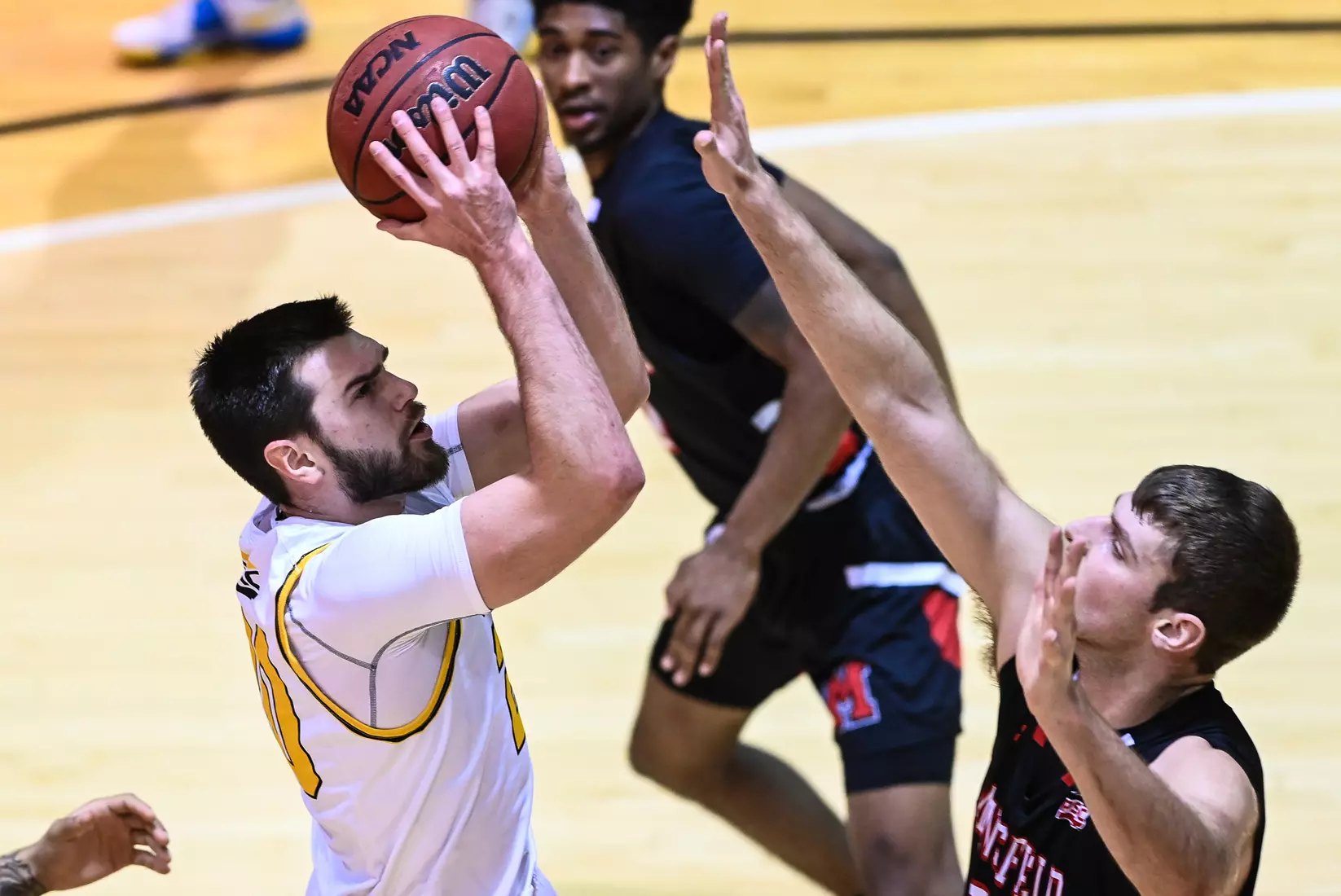 Millersville vs. Mansfield men's basketball at Pucillo Gym in Millersville, PA on Saturday, January 22, 2022. Mark Palczewski/Millersville Athletics Photo.