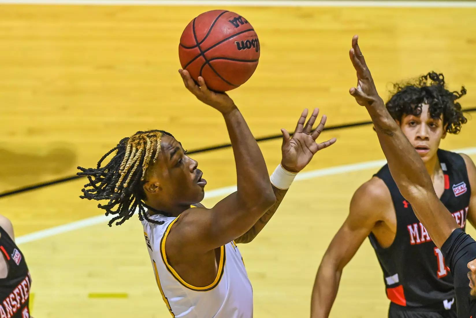 Millersville vs. Mansfield men's basketball at Pucillo Gym in Millersville, PA on Saturday, January 22, 2022. Mark Palczewski/Millersville Athletics Photo.