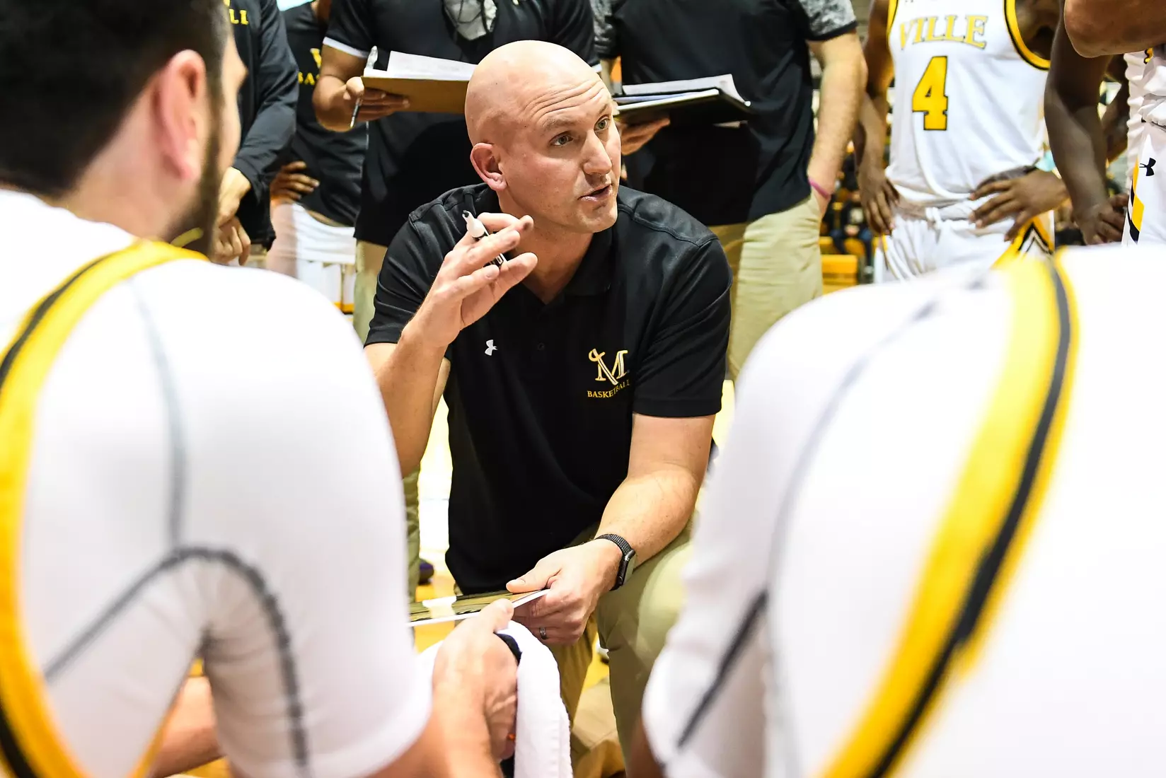 Millersville vs. Mansfield men's basketball at Pucillo Gym in Millersville, PA on Saturday, January 22, 2022. Mark Palczewski/Millersville Athletics Photo.