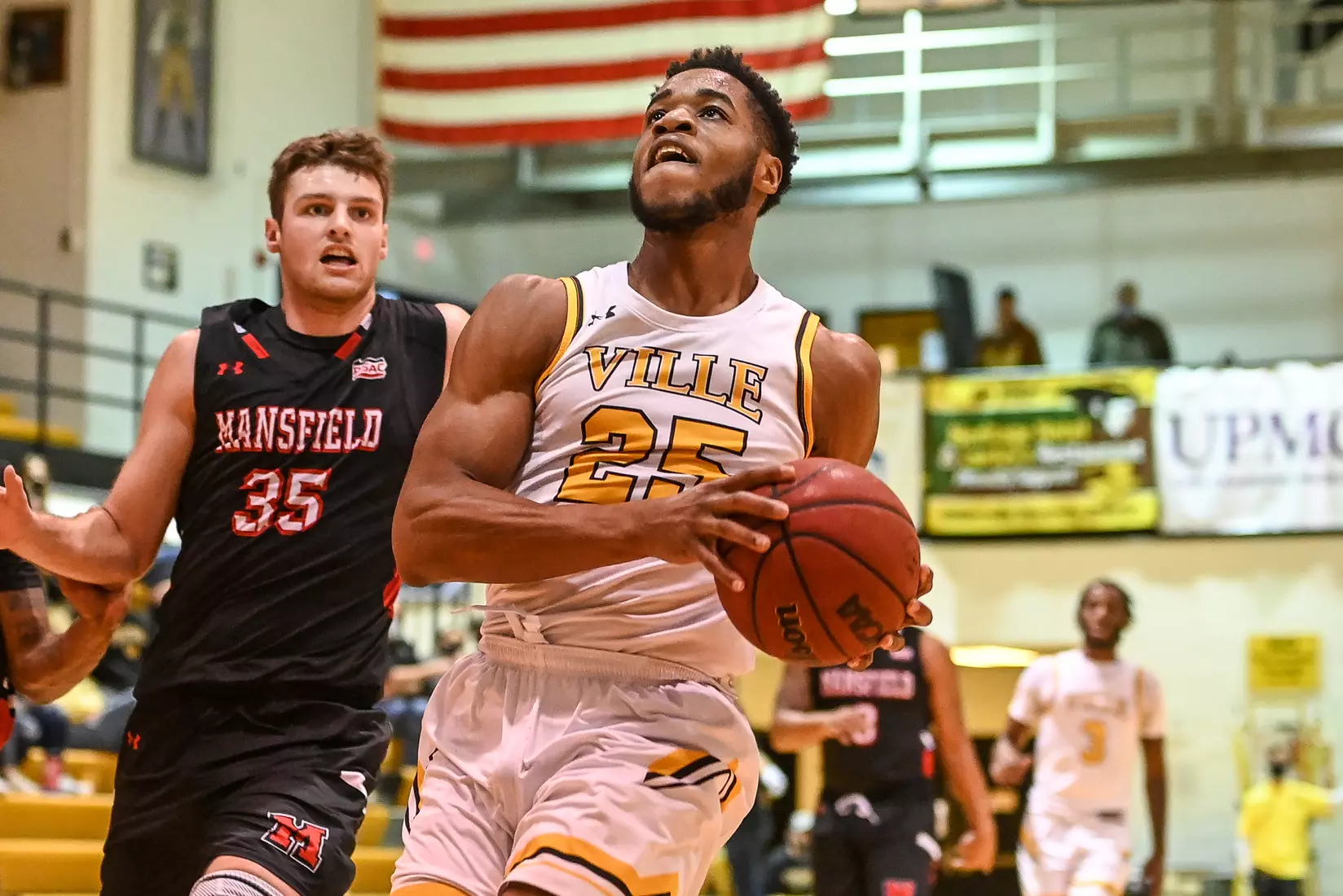 Millersville vs. Mansfield men's basketball at Pucillo Gym in Millersville, PA on Saturday, January 22, 2022. Mark Palczewski/Millersville Athletics Photo.