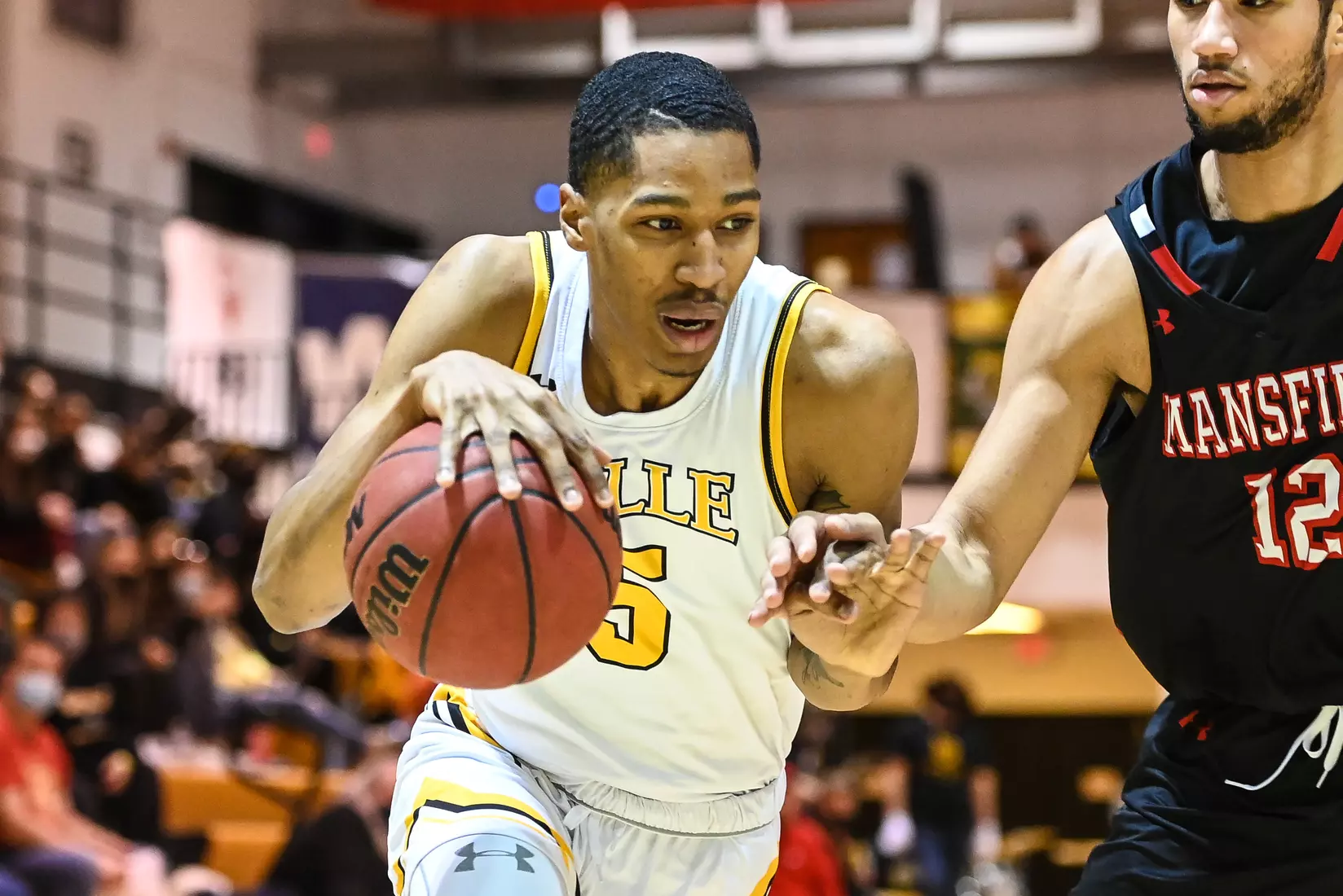 Millersville vs. Mansfield men's basketball at Pucillo Gym in Millersville, PA on Saturday, January 22, 2022. Mark Palczewski/Millersville Athletics Photo.