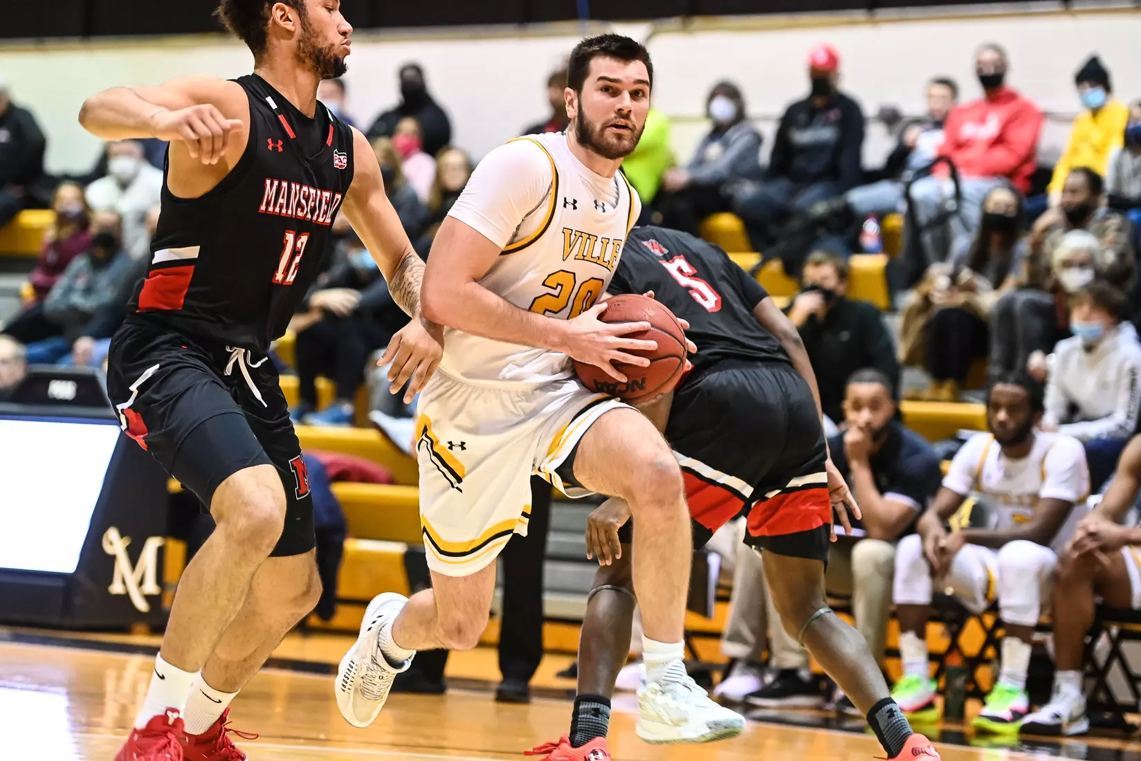 Millersville vs. Mansfield men's basketball at Pucillo Gym in Millersville, PA on Saturday, January 22, 2022. Mark Palczewski/Millersville Athletics Photo.