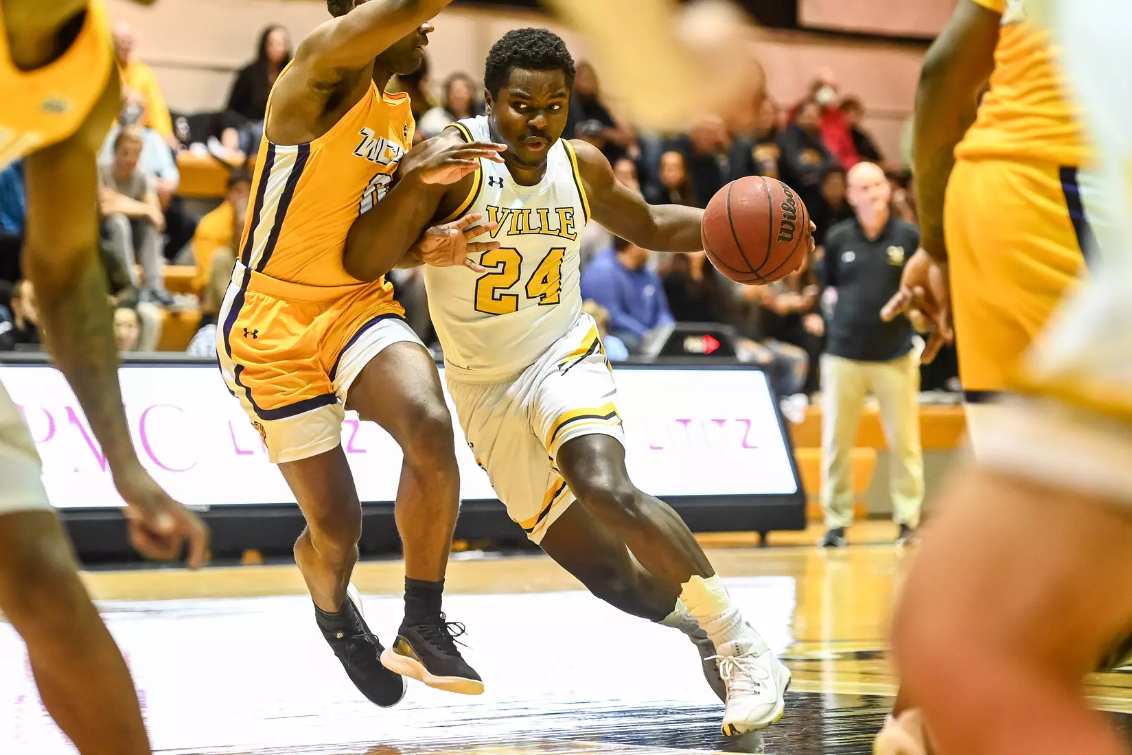 Millersville vs. West Chester PSAC men's basketball quarterfinal at Pucillo Gym in Millersville, PA on Wednesday, March 2, 2022. Mark Palczewski/Millersville Athletics Photo.