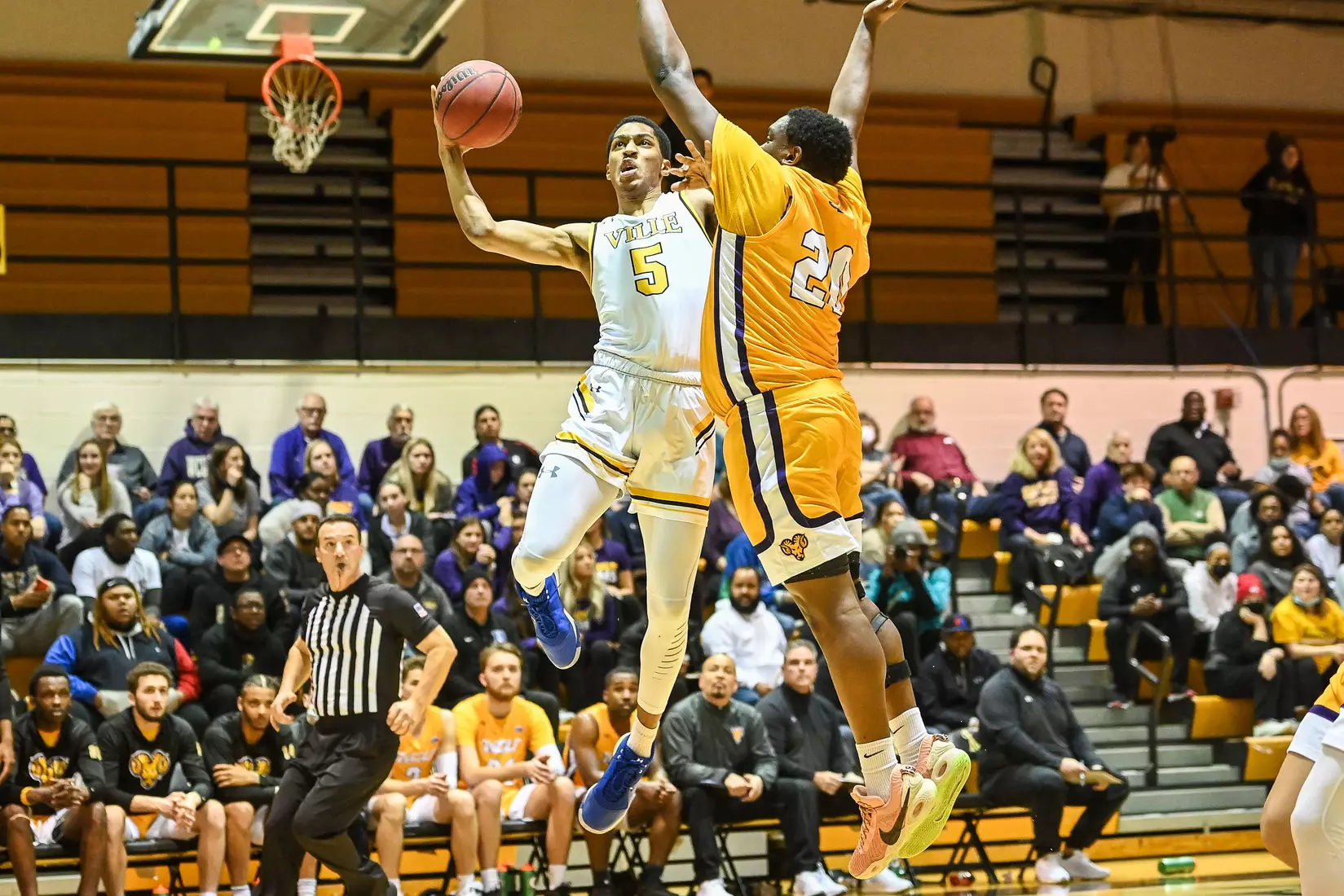 Millersville vs. West Chester PSAC men's basketball quarterfinal at Pucillo Gym in Millersville, PA on Wednesday, March 2, 2022. Mark Palczewski/Millersville Athletics Photo.