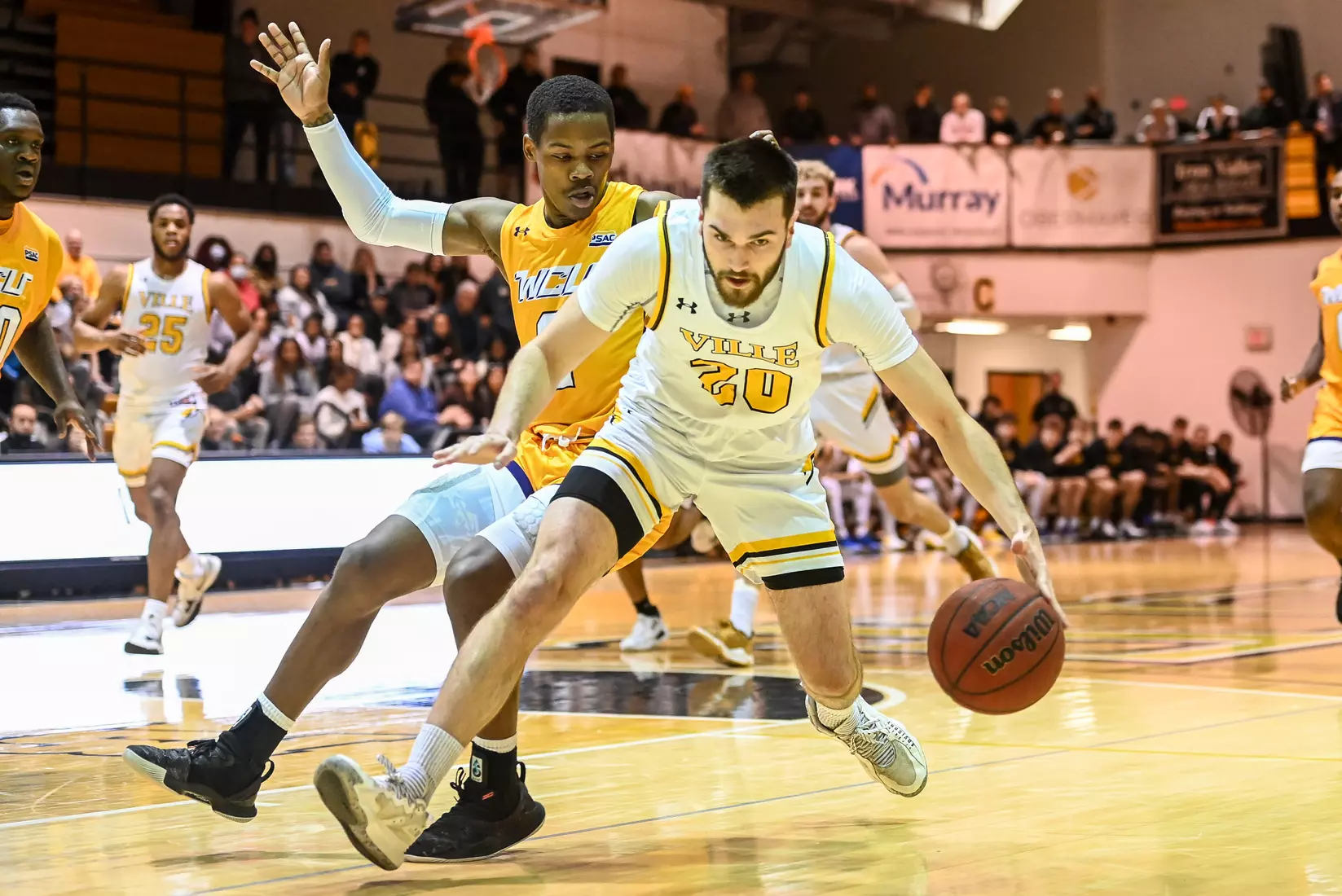 Millersville vs. West Chester PSAC men's basketball quarterfinal at Pucillo Gym in Millersville, PA on Wednesday, March 2, 2022. Mark Palczewski/Millersville Athletics Photo.