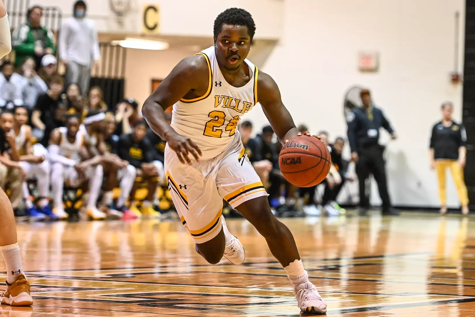 Millersville vs. West Chester PSAC men's basketball quarterfinal at Pucillo Gym in Millersville, PA on Wednesday, March 2, 2022. Mark Palczewski/Millersville Athletics Photo.