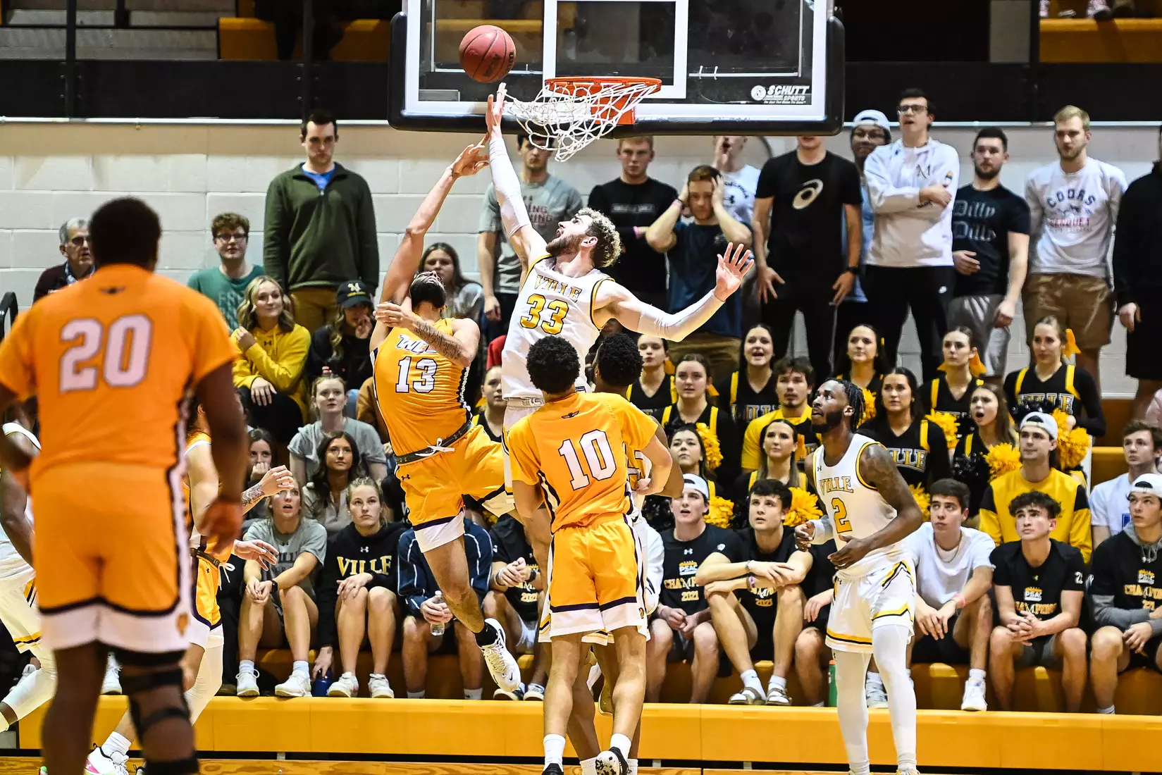 Millersville vs. West Chester PSAC men's basketball quarterfinal at Pucillo Gym in Millersville, PA on Wednesday, March 2, 2022. Mark Palczewski/Millersville Athletics Photo.