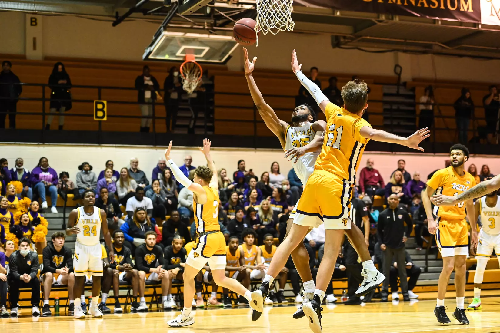 Millersville vs. West Chester PSAC men's basketball quarterfinal at Pucillo Gym in Millersville, PA on Wednesday, March 2, 2022. Mark Palczewski/Millersville Athletics Photo.