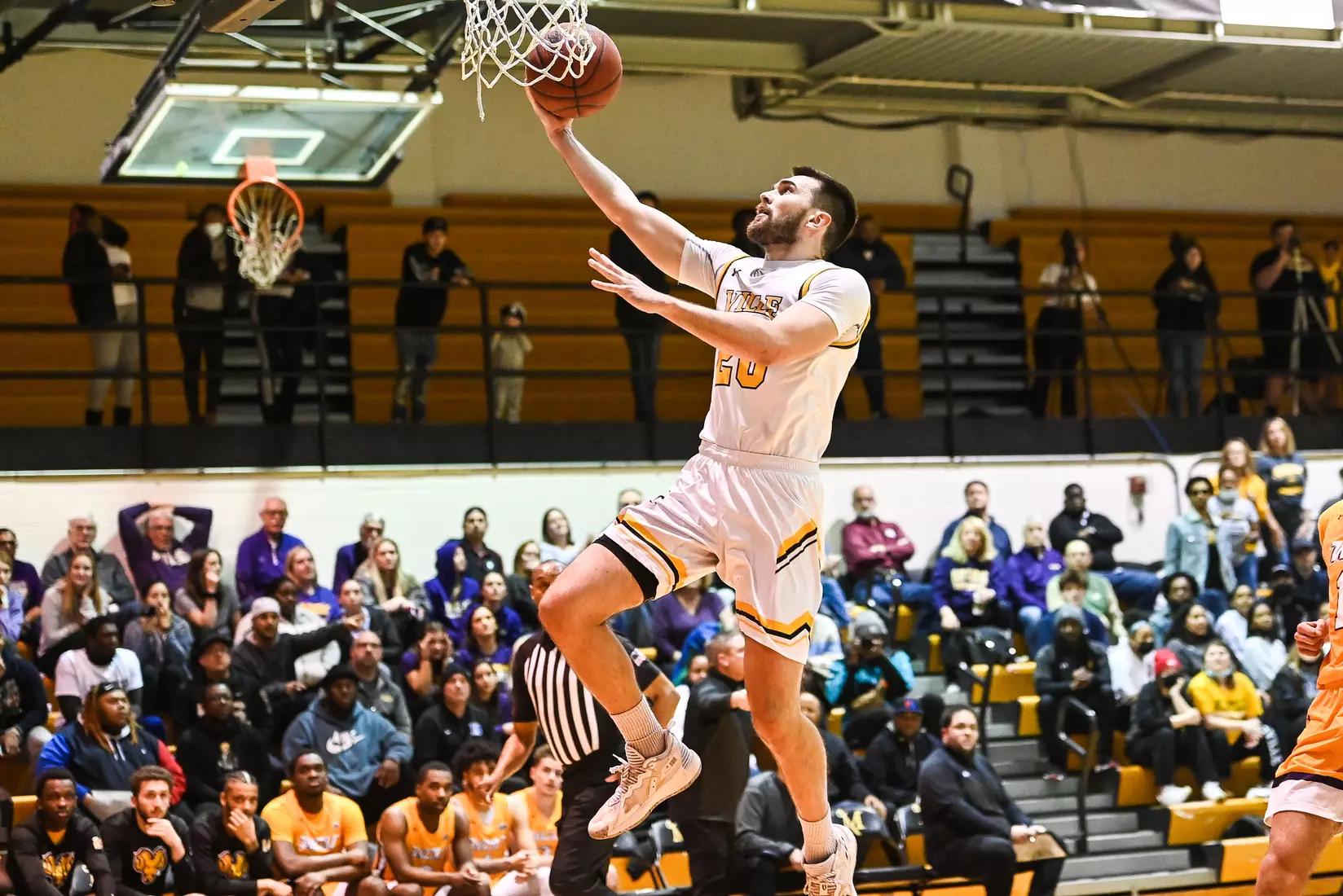 Millersville vs. West Chester PSAC men's basketball quarterfinal at Pucillo Gym in Millersville, PA on Wednesday, March 2, 2022. Mark Palczewski/Millersville Athletics Photo.