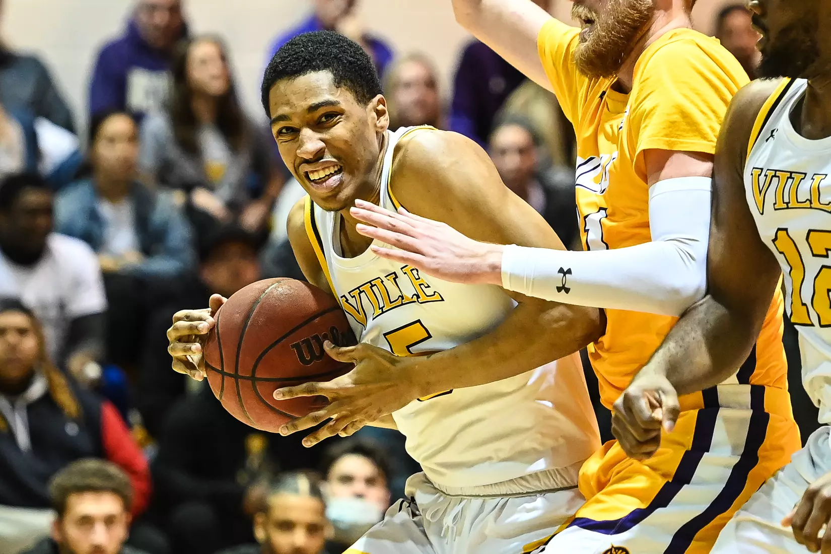 Millersville vs. West Chester PSAC men's basketball quarterfinal at Pucillo Gym in Millersville, PA on Wednesday, March 2, 2022. Mark Palczewski/Millersville Athletics Photo.