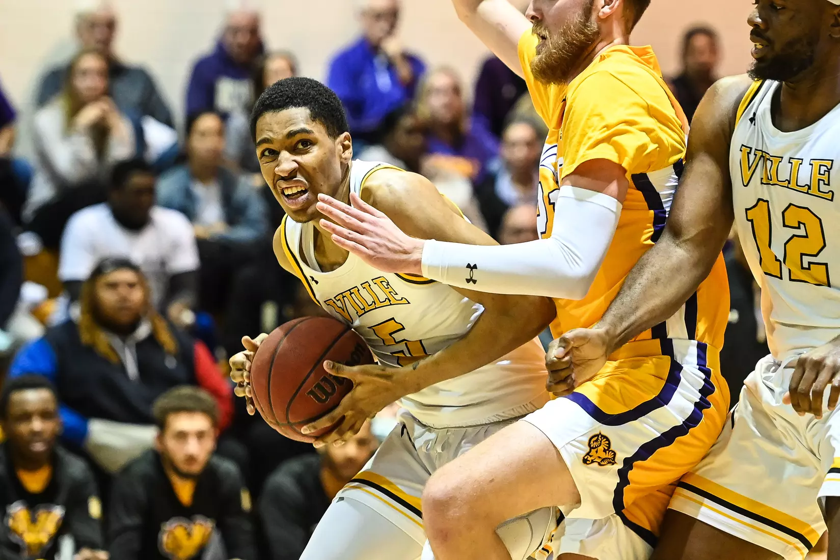 Millersville vs. West Chester PSAC men's basketball quarterfinal at Pucillo Gym in Millersville, PA on Wednesday, March 2, 2022. Mark Palczewski/Millersville Athletics Photo.