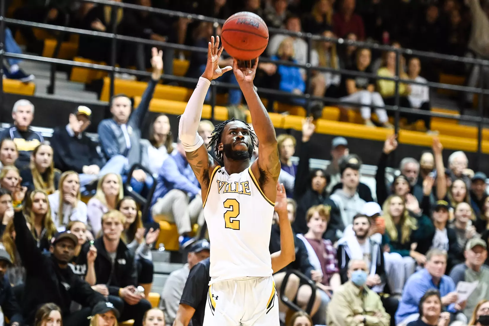 Millersville vs. West Chester PSAC men's basketball quarterfinal at Pucillo Gym in Millersville, PA on Wednesday, March 2, 2022. Mark Palczewski/Millersville Athletics Photo.